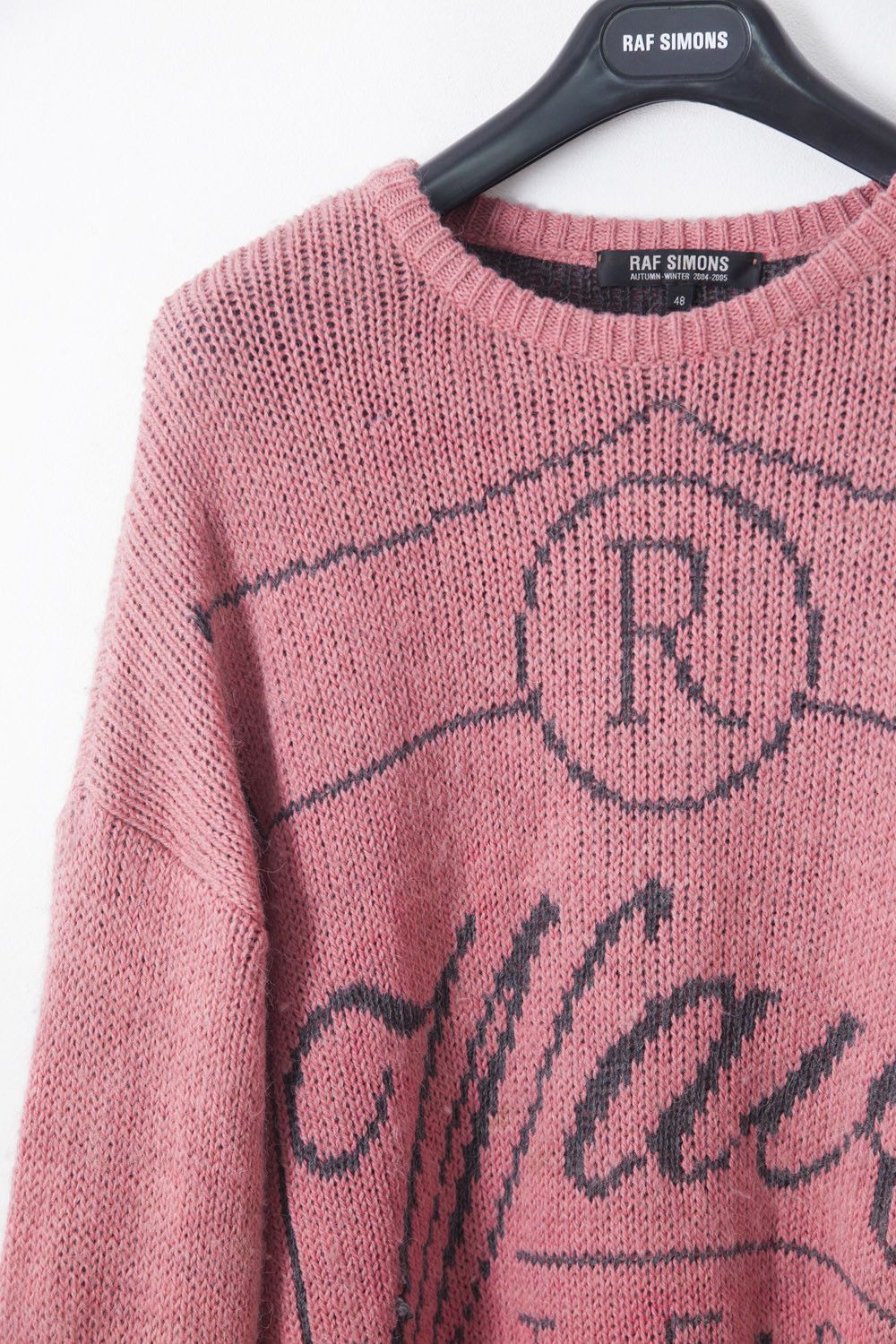 Raf Simons AW04 pink Wave Test sweater Size US M / EU 48-50 / 2 - 3 Thumbnail