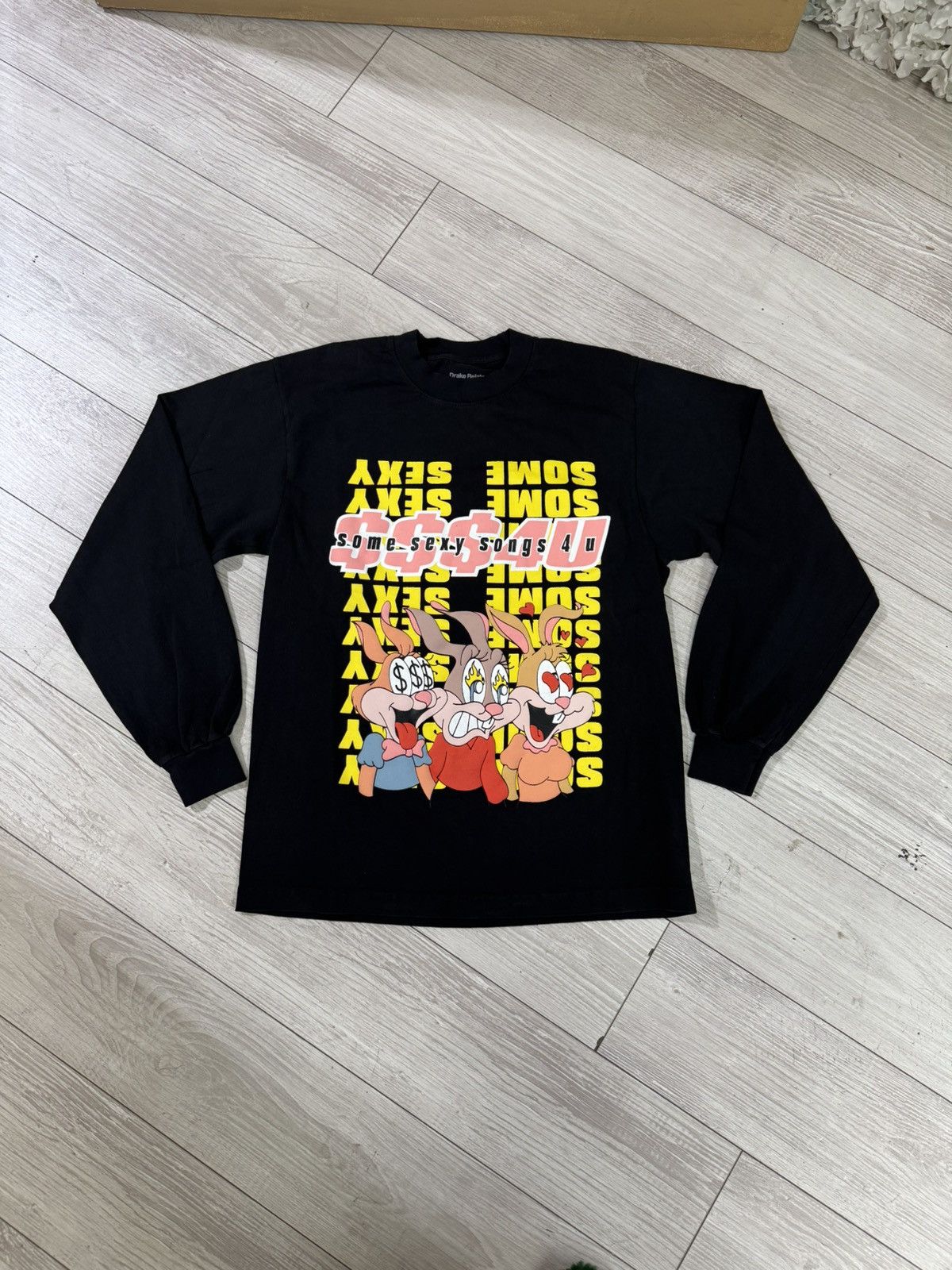 Drake Drake $$$4U Album Bunny Long Sleeve Shirt Black Size US L / EU 52-54 / 3 - 1 Thumbnail