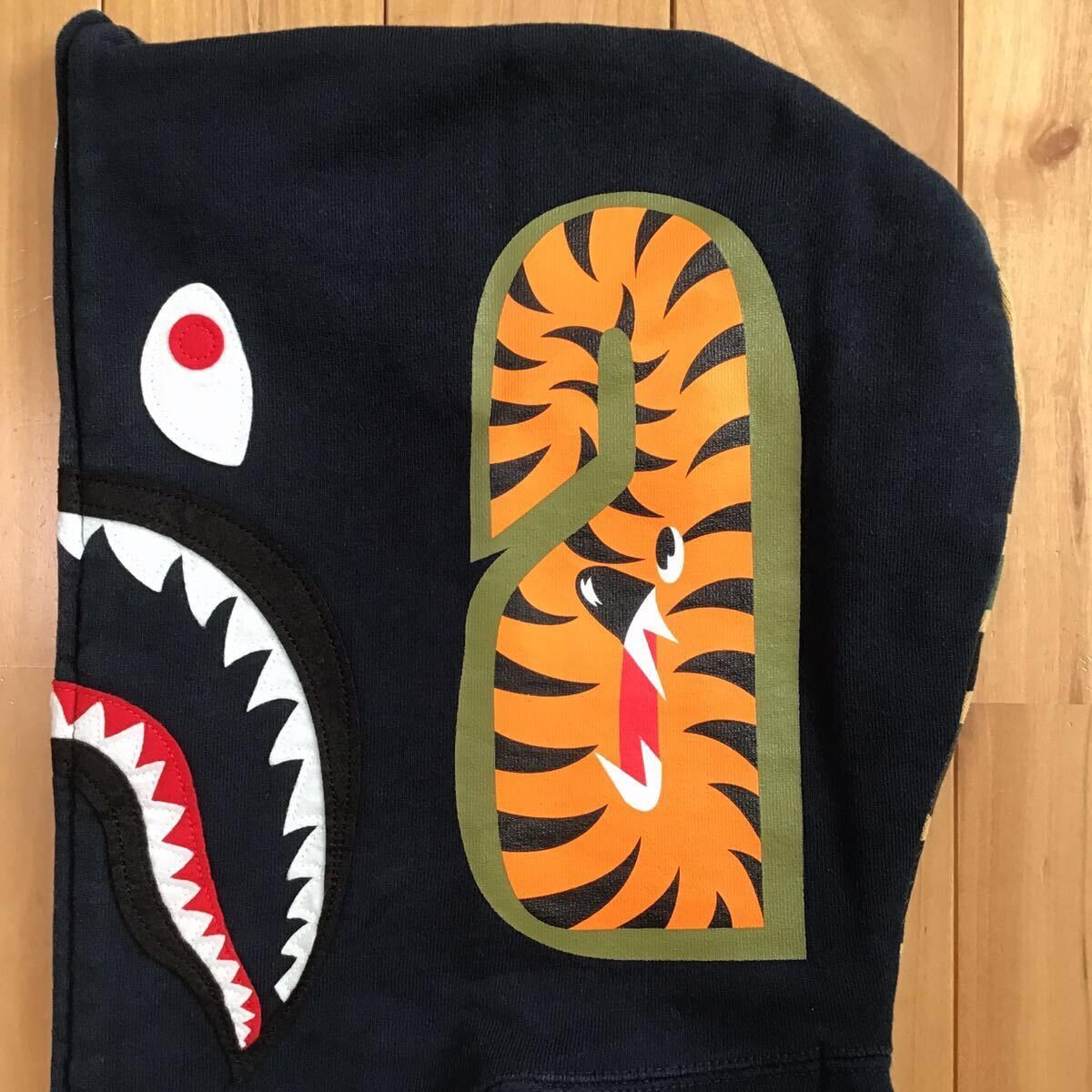 Bape BAPE logo shark full zip hoodie navy x 1st camo yellow APE Size US M / EU 48-50 / 2 - 6 Thumbnail