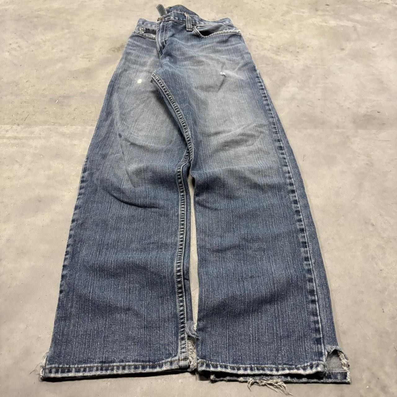 Japanese Brand × Vintage Crazy Vintage Y2K/2000s Grunge Dark Wash Denim Jeans! Size US 34 / EU 50 - 3 Thumbnail