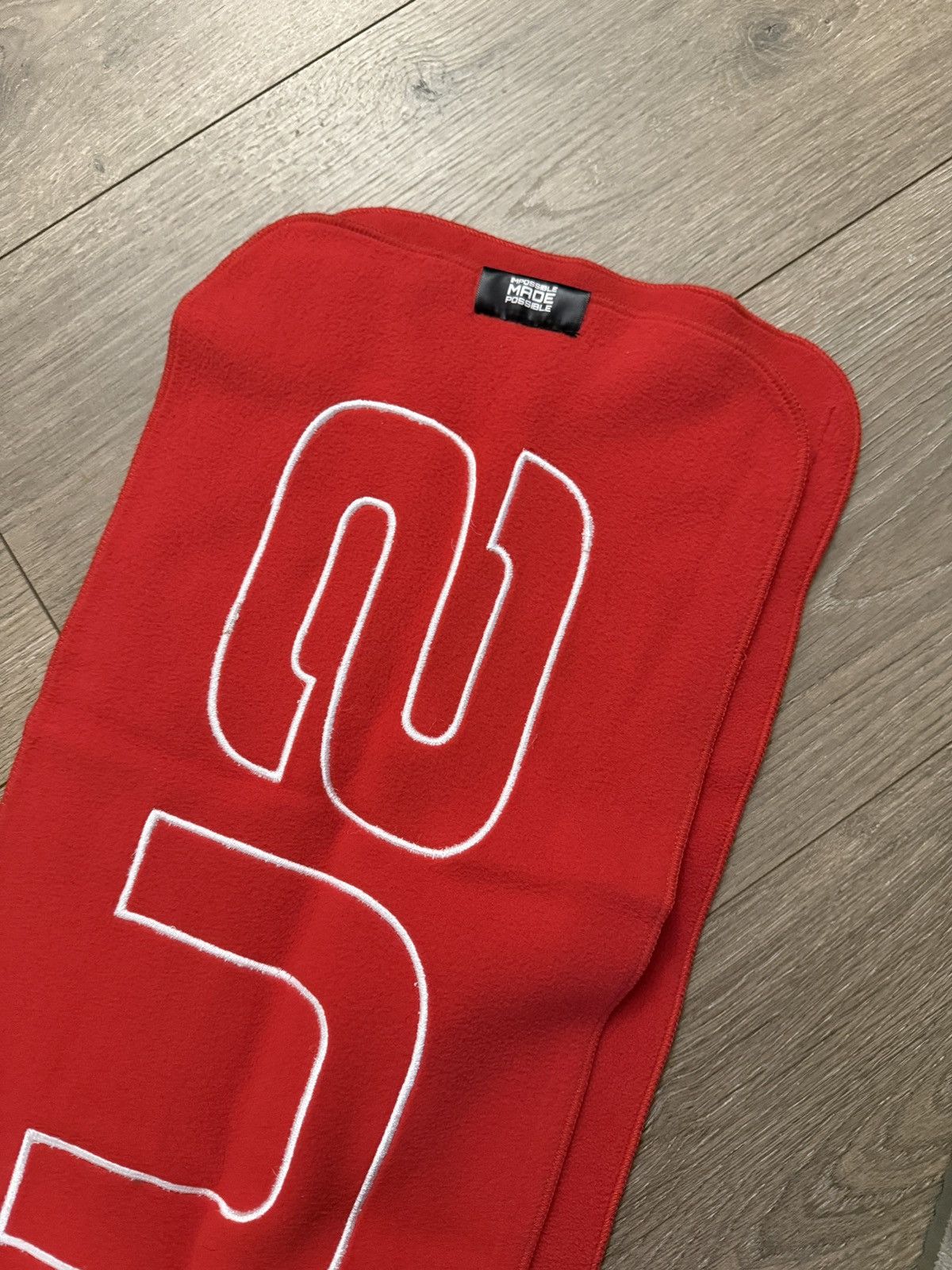 Supreme Supreme Polartec Red Scarf Size ONE SIZE - 5 Thumbnail