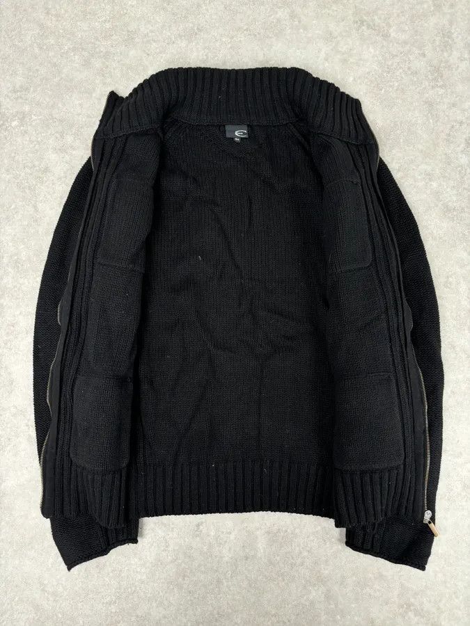 Just Cavalli 2010s Cavalli Black Wool Multi-Pocket Cargo Zip-up Sweater Size US L / EU 52-54 / 3 - 7 Thumbnail