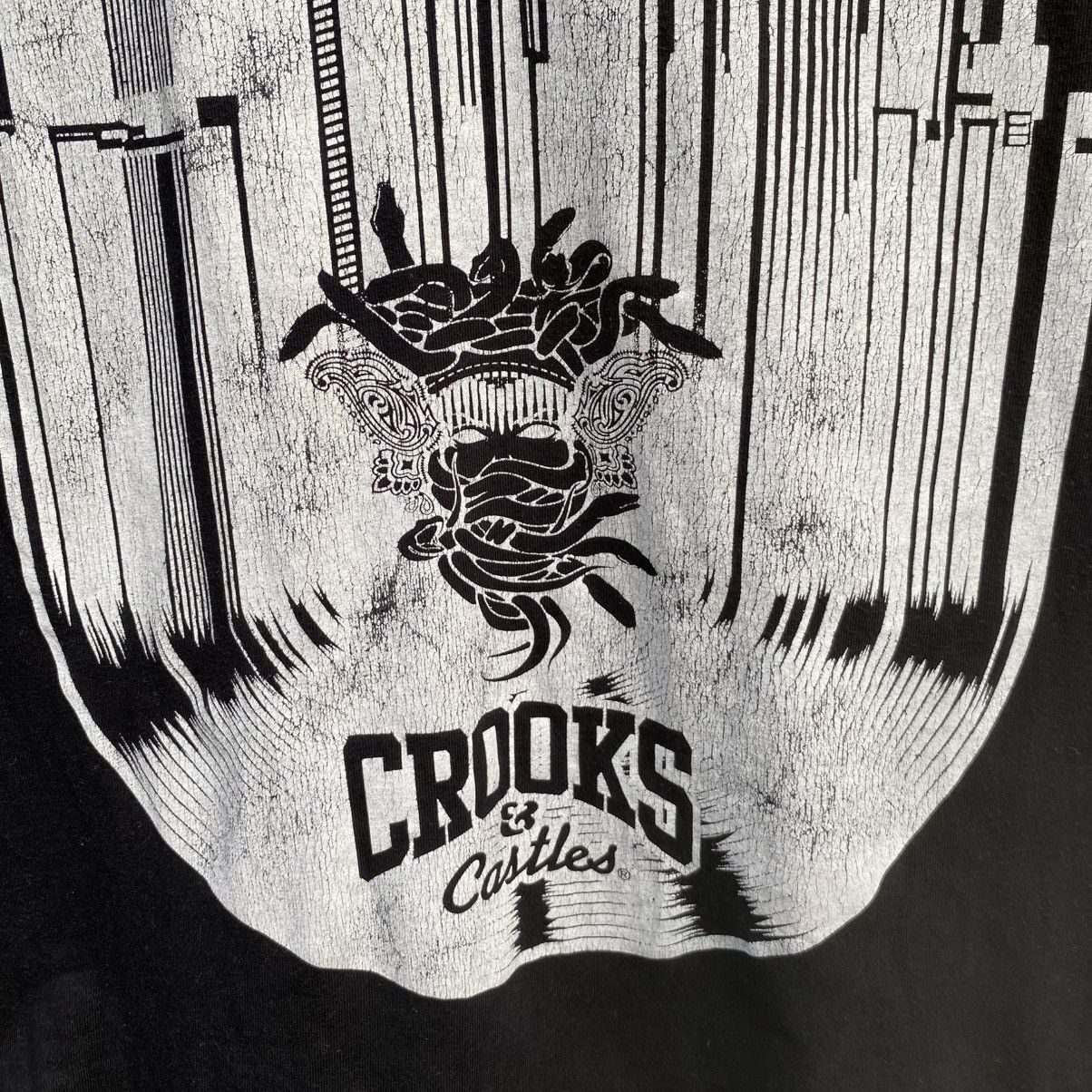 Death Row Records Thrashed Faded Death Row Records ERD GRUNGE Tee Size US L / EU 52-54 / 3 - 4 Thumbnail