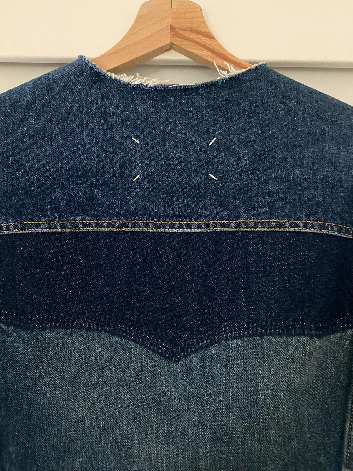 Maison Margiela Margiela 10 raw cut collar patchwork denim jacket Size M / US 6-8 / IT 42-44 - 4 Thumbnail