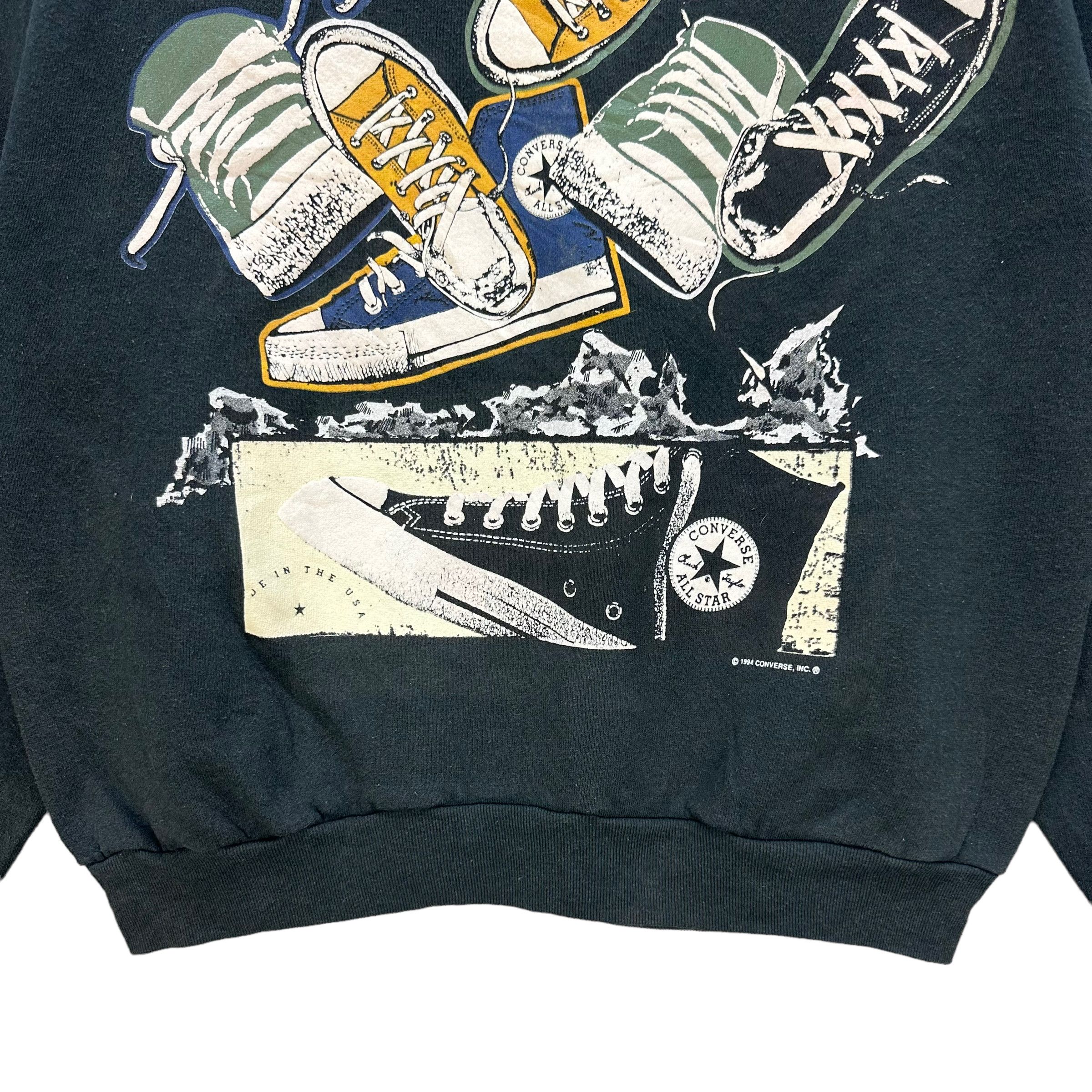 Converse 94's CONVERSE VINTAGE SHOES GRAPHIC SWEATSHIRTS #7994-71 Size US L / EU 52-54 / 3 - 4 Thumbnail