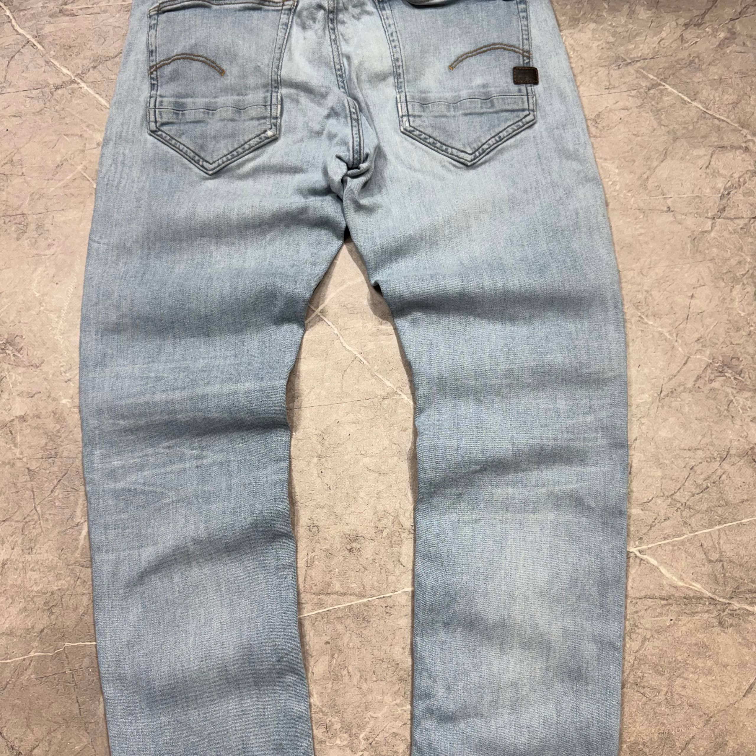 G-Star G-Star Raw Denim Faded Blue Y2K D-Staq 5-Pocket Jeans 32x32 Size US 33 - 5 Thumbnail