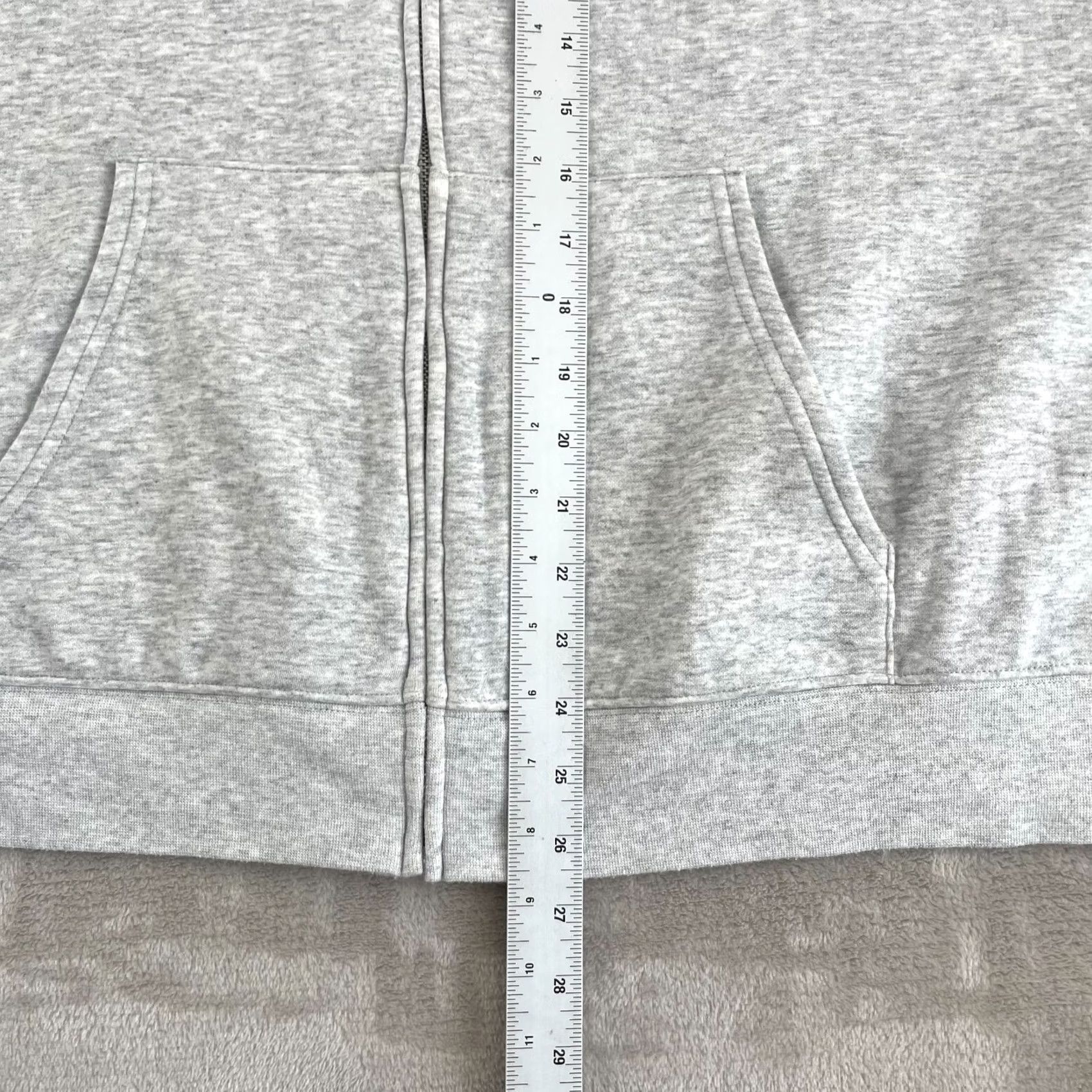 Fabletics Fabletics Grey Heather Hoodie Women 4X Full Zip Long Sleeve Athleisure Active Size XXL / US 16-18 / IT 52-54 - 7 Thumbnail