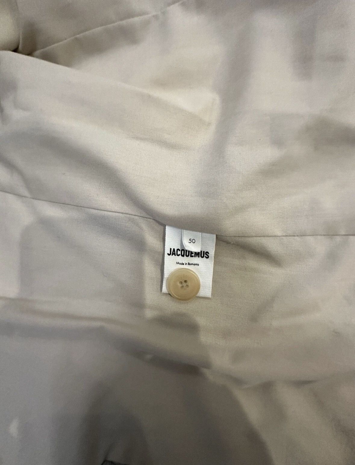 Jacquemus Jacquemus beige sport coat with removable pocket size 50 Size 50R - 7 Thumbnail