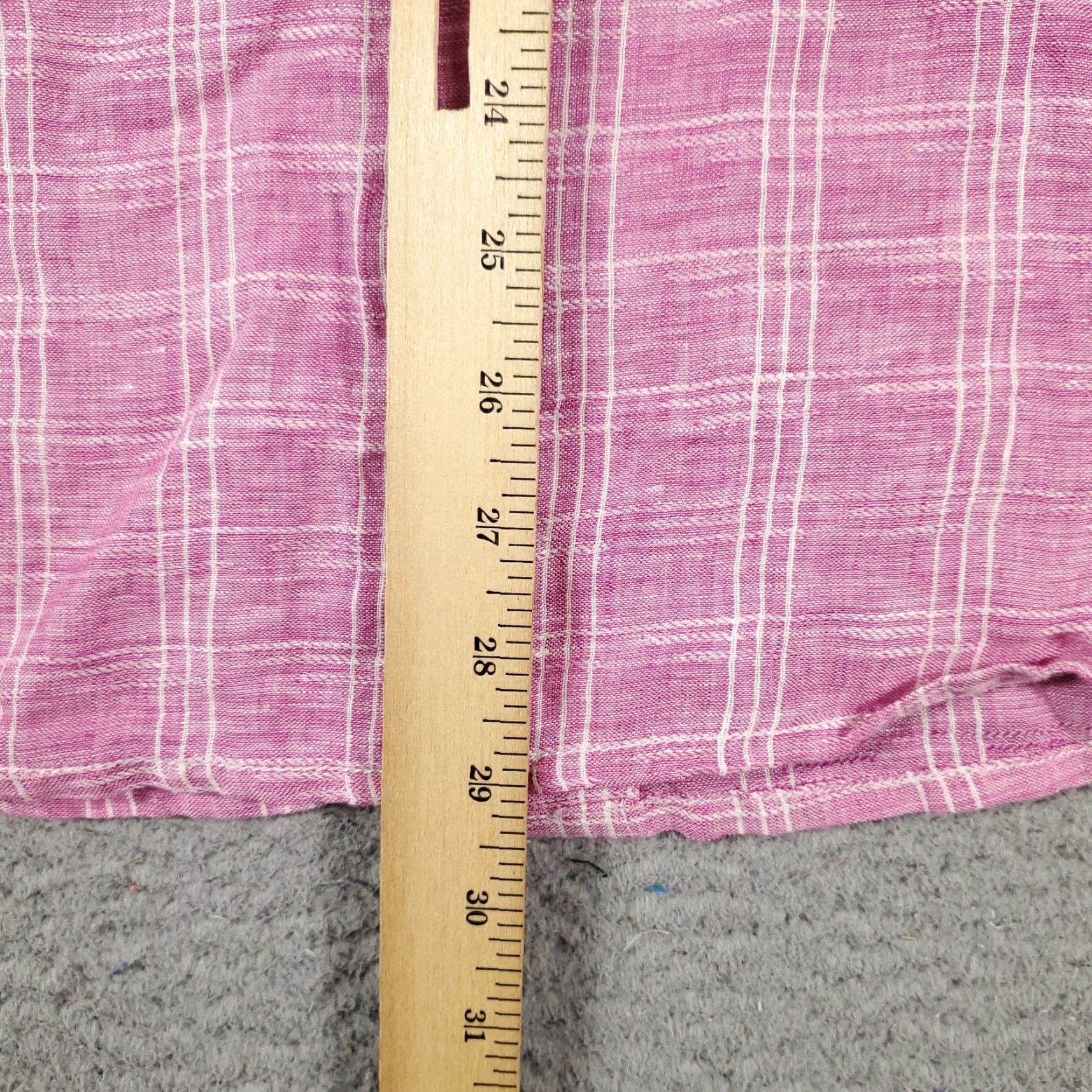 Tommy Bahama Tommy Bahama Shirt Mens Medium Purple Plaid Linen Button Up Long Sleeve Shirt Size US M / EU 48-50 / 2 - 4 Thumbnail