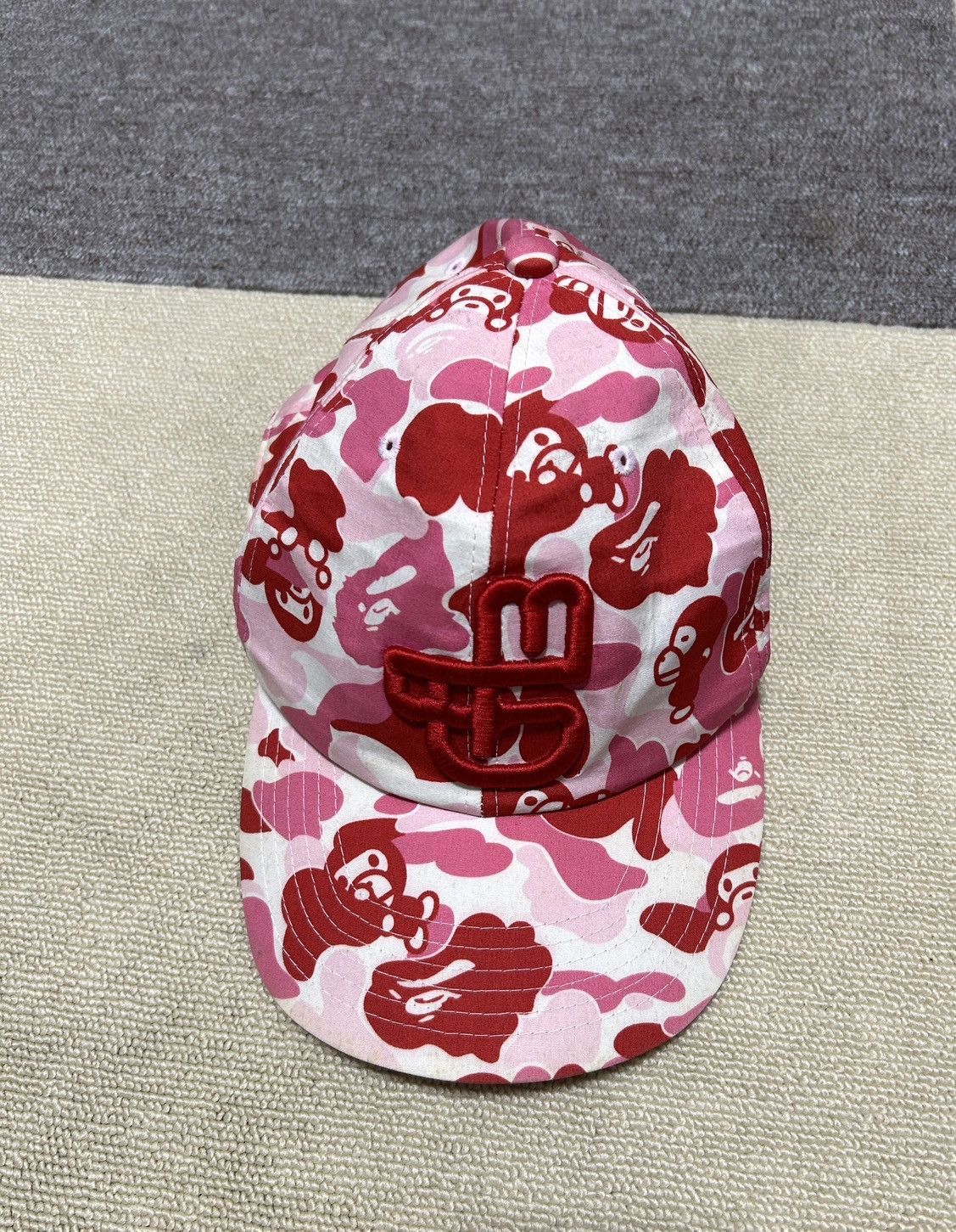 Bape OG Bape Pink Baby Milo Camo Hat Size ONE SIZE - 3 Thumbnail