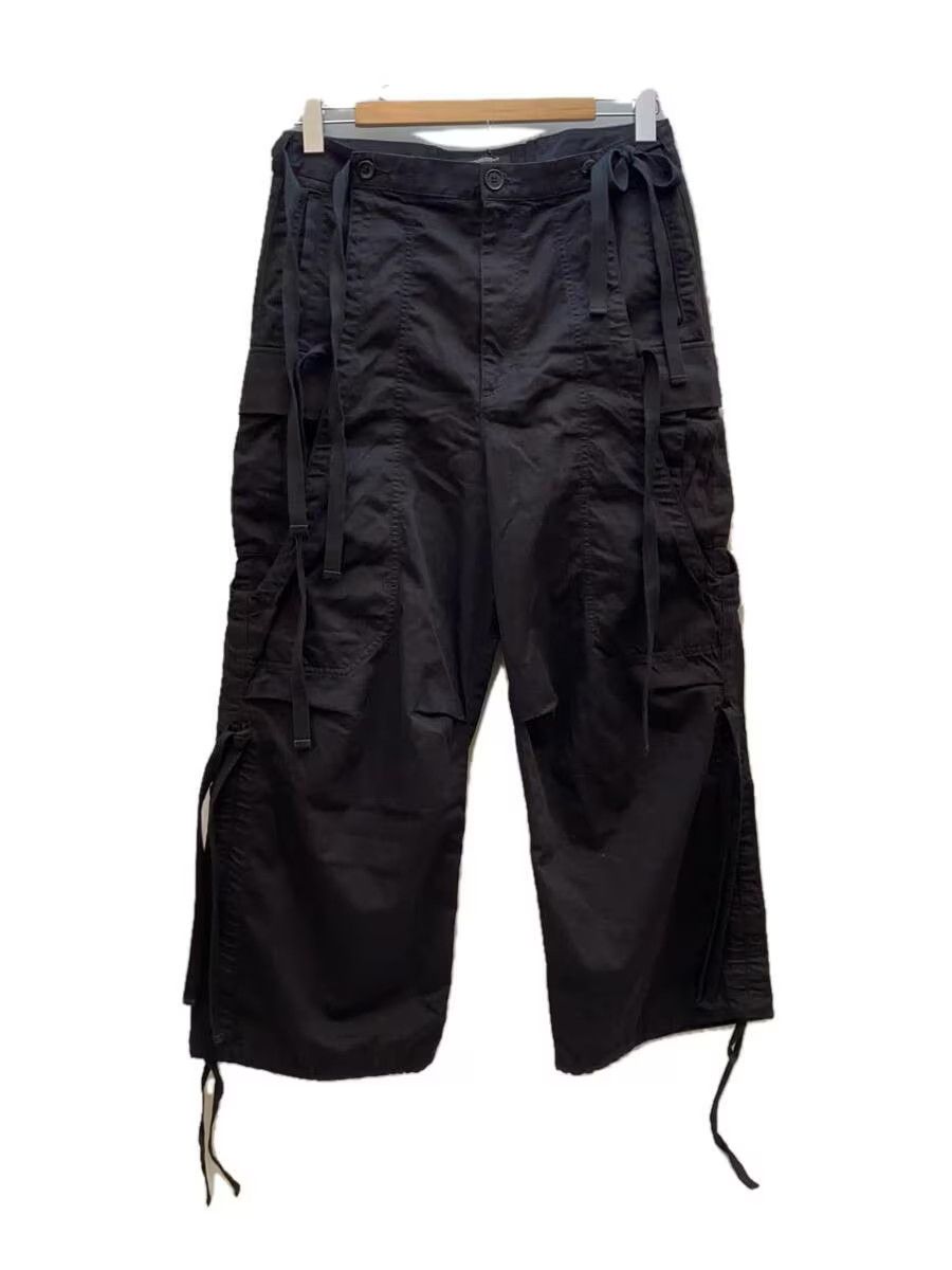 image of Undercover Wide Leg Bondage Cargo Pants in Black, Men's (Size 31)