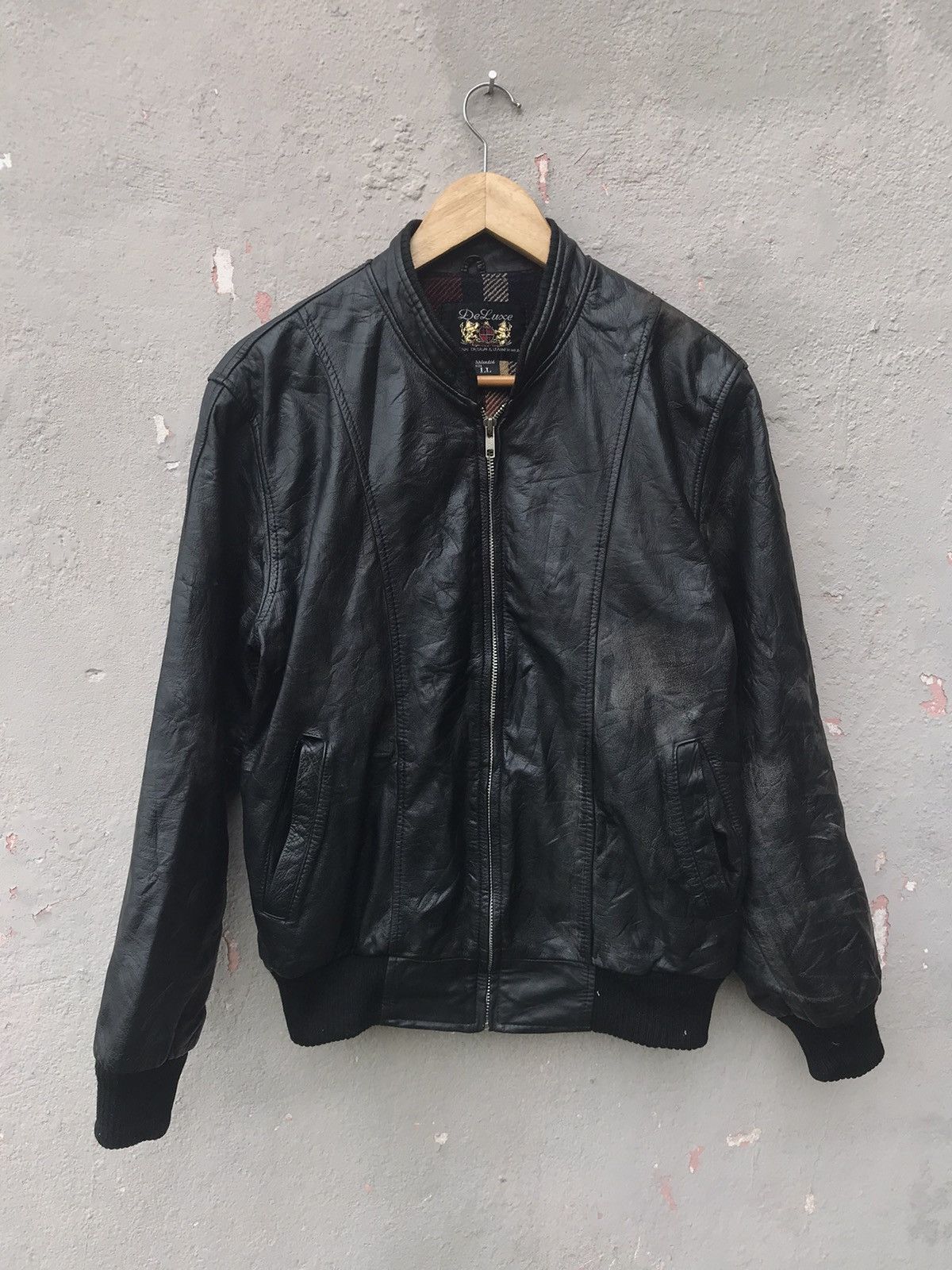 Deluxe Harrington Leather Jacket