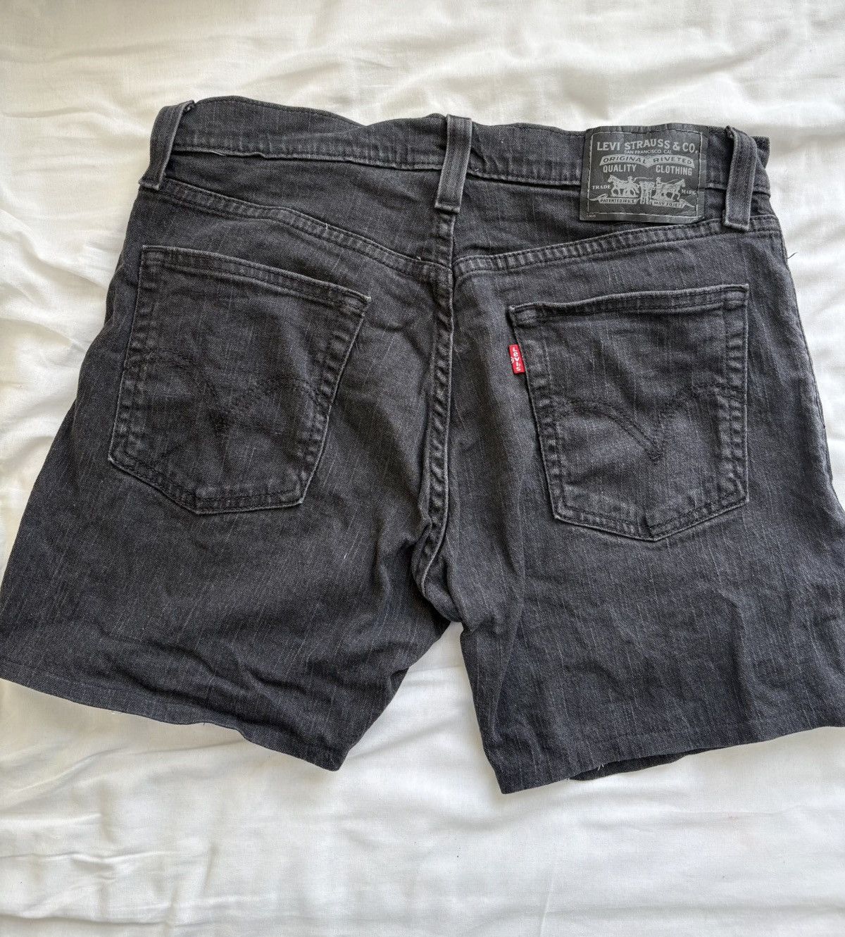 Levi's Levi’s 514 Slim Straight black denim shorts W32 Size 32" / US 10 / IT 46 - 4 Thumbnail