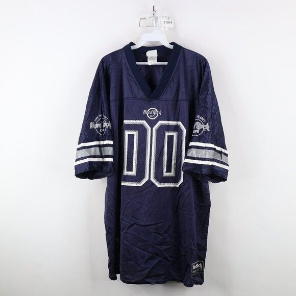 Hard Rock Cafe × Vintage Vintage Y2K 90s Hard Rock Cafe Miami Football Jersey Size US XL / EU 56 / 4 - 1 Thumbnail