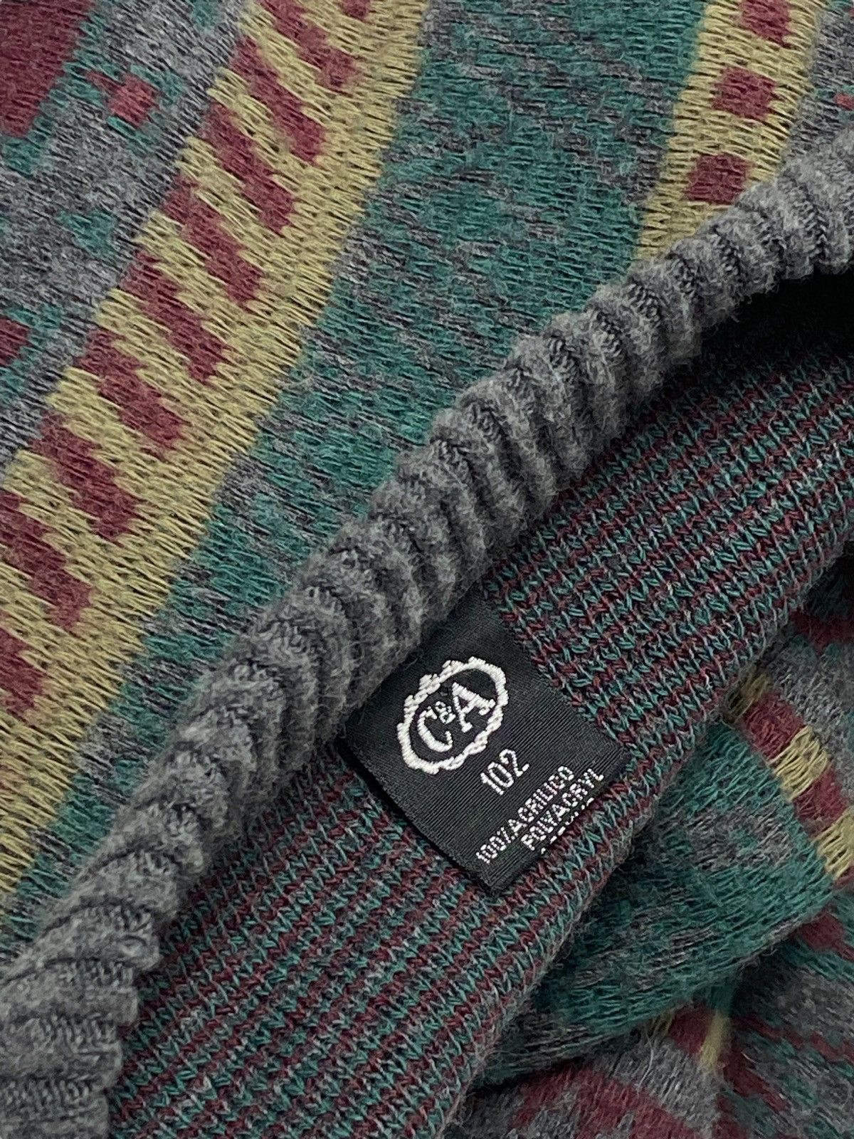 Vintage 90s Vintage C&A Beautiful Crazy Style Sweater Multicolour Size US XL / EU 56 / 4 - 3 Thumbnail
