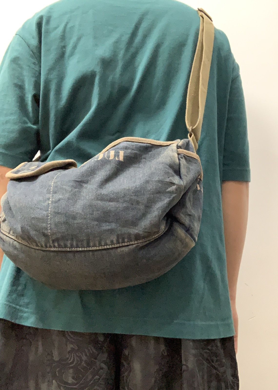 Japanese Brand Lucas Sling Duffle Medium Bag Denim Size ONE SIZE - 2 Thumbnail