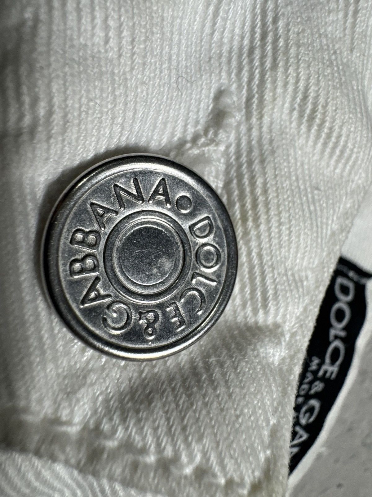 Dolce & Gabbana Dolce & Gabbana DG Luxury White Denim Jeans Size 42 Size 28" / US 6 / IT 42 - 6 Thumbnail