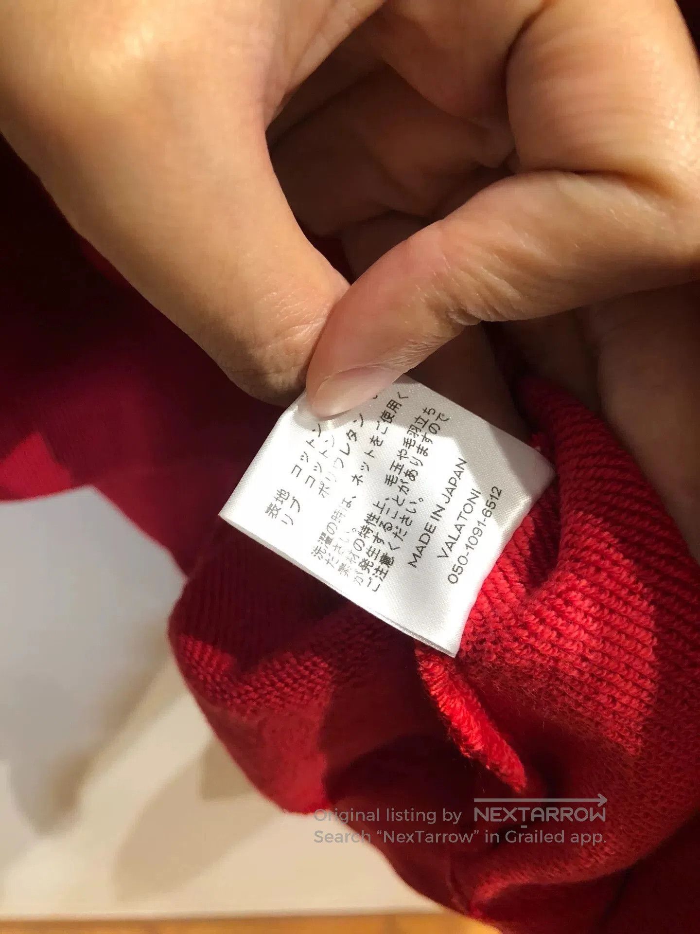 Fujito MATSUFUJI Red Pullover Hoodie. Size US L / EU 52-54 / 3 - 6 Thumbnail