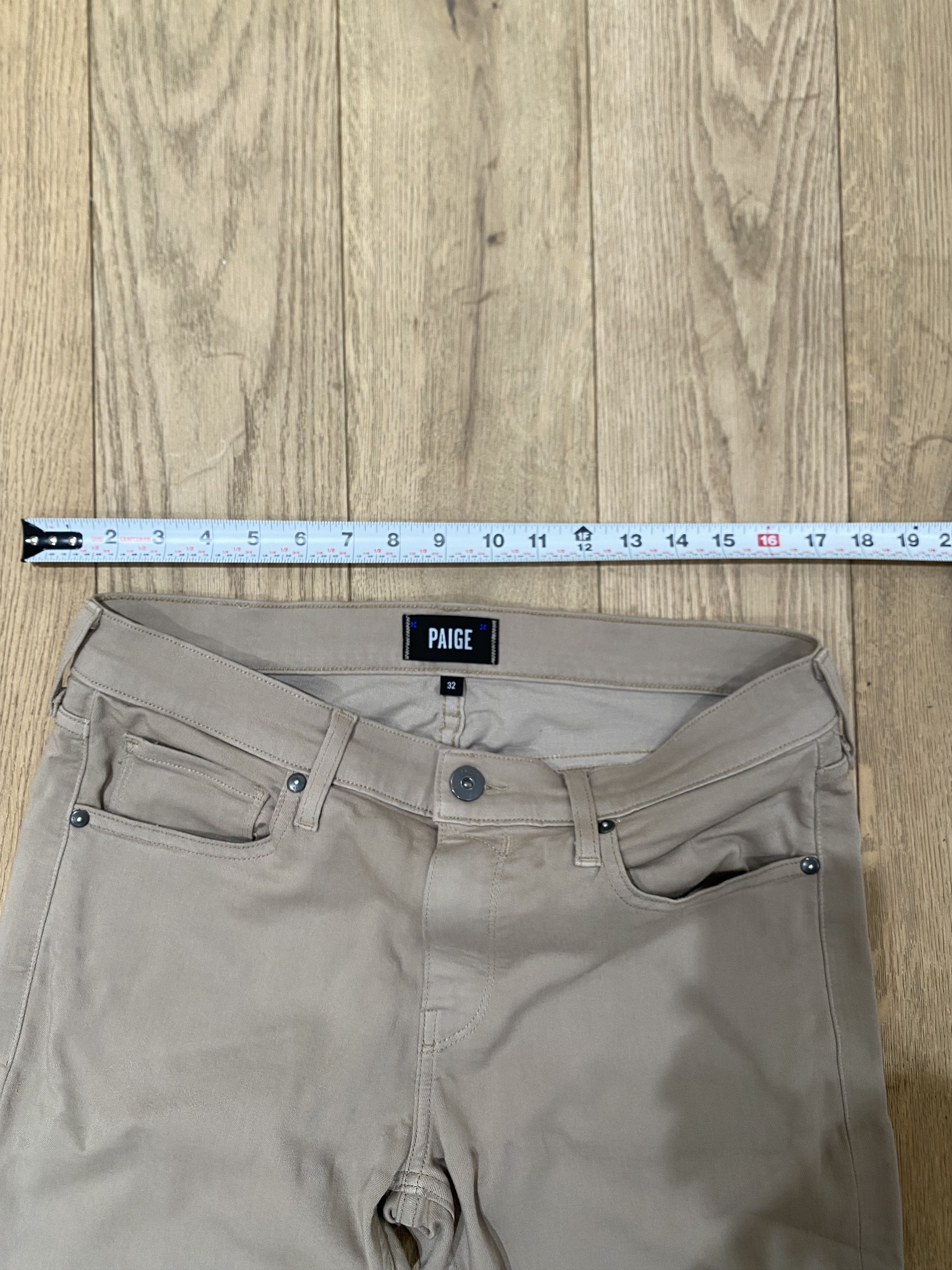 Paige Transcend Lennox 32” Slim Jean ‘Toasted Almond’ Size US 32 / EU 48 - 10 Thumbnail