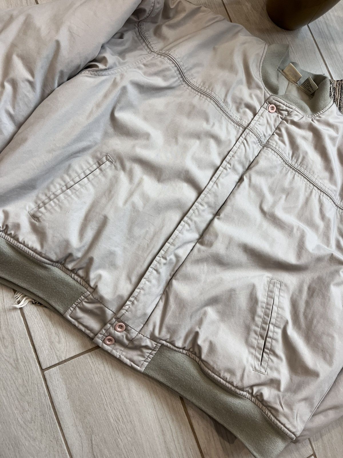Alpha Industries × Vintage Vintage Bomber Jacket Grey Oversize Falls Creek minimalistic Size US XXL / EU 58 / 5 - 12 Thumbnail