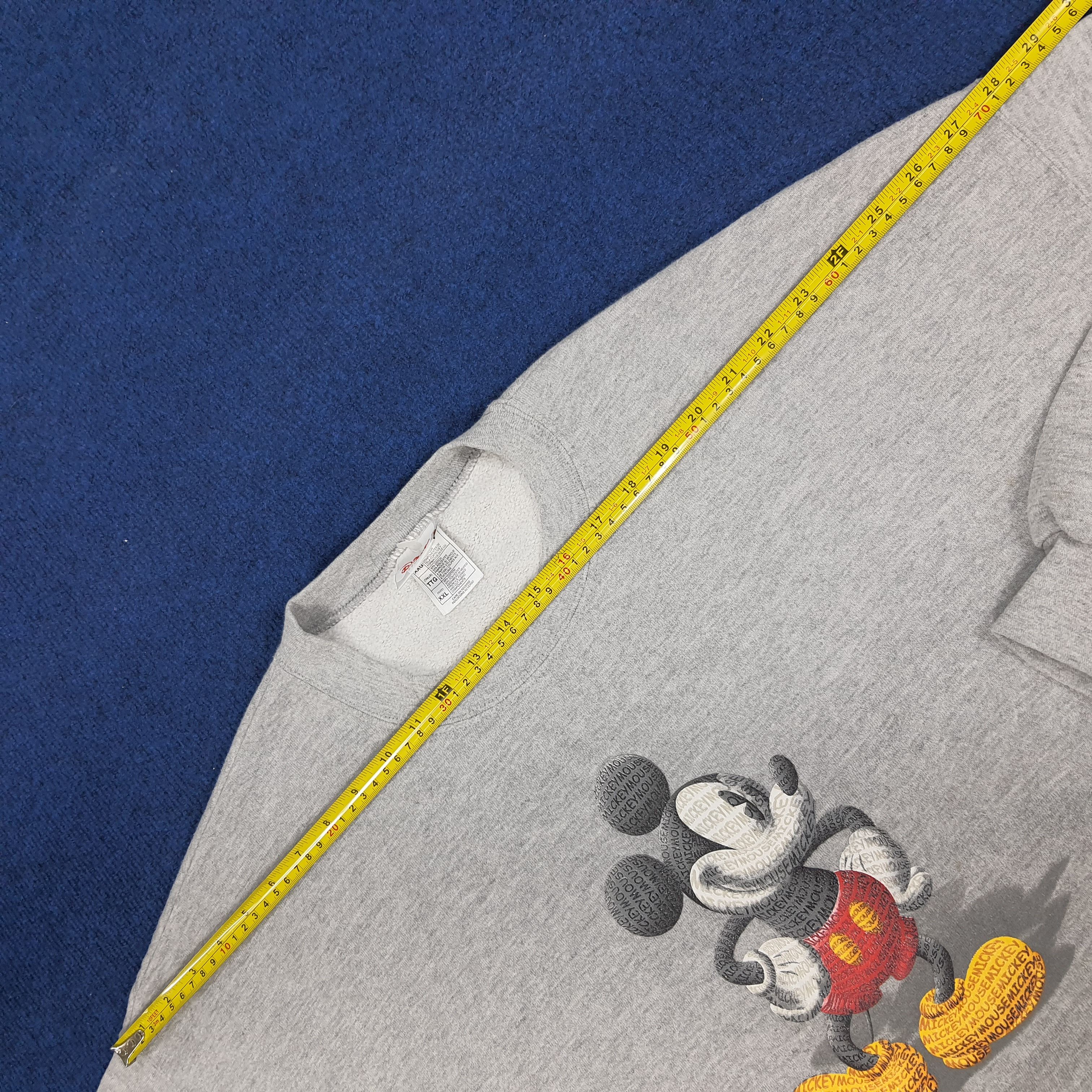 Disney × Mickey Mouse × Vintage Vintage Disney Mickey Mouse Monogram Sweatshirt Size US XXL / EU 58 / 5 - 8 Thumbnail
