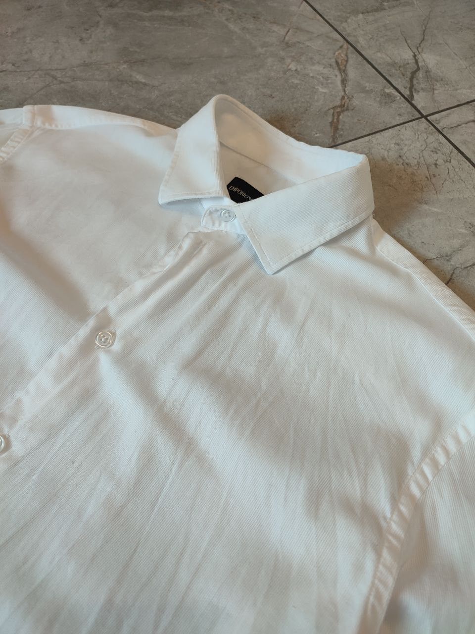 Emporio Armani White classic Shirt Emporio Armani Size L Size US L / EU 52-54 / 3 - 4 Thumbnail