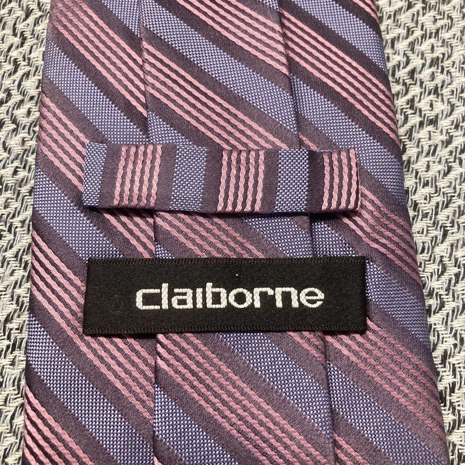 Liz Claiborne Claiborne Striped Tie 59/3.5 Size ONE SIZE - 3 Thumbnail