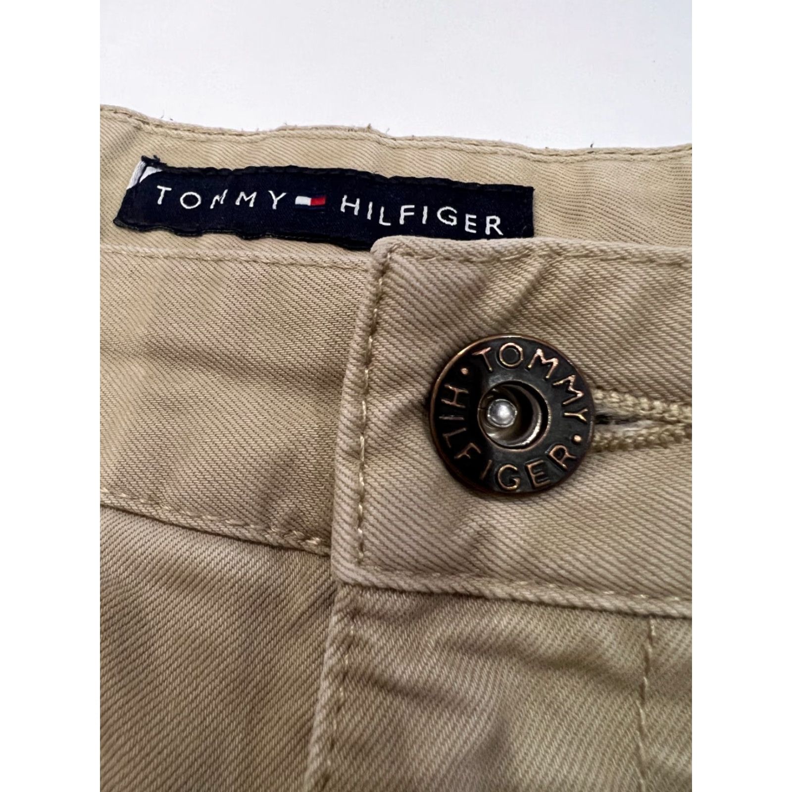 Tommy Hilfiger VINTAGE Tommy Hilfiger Men's Pants Khaki Canvas Straight Leg 42x32 Casual Business Size US 42 / EU 58 - 4 Thumbnail