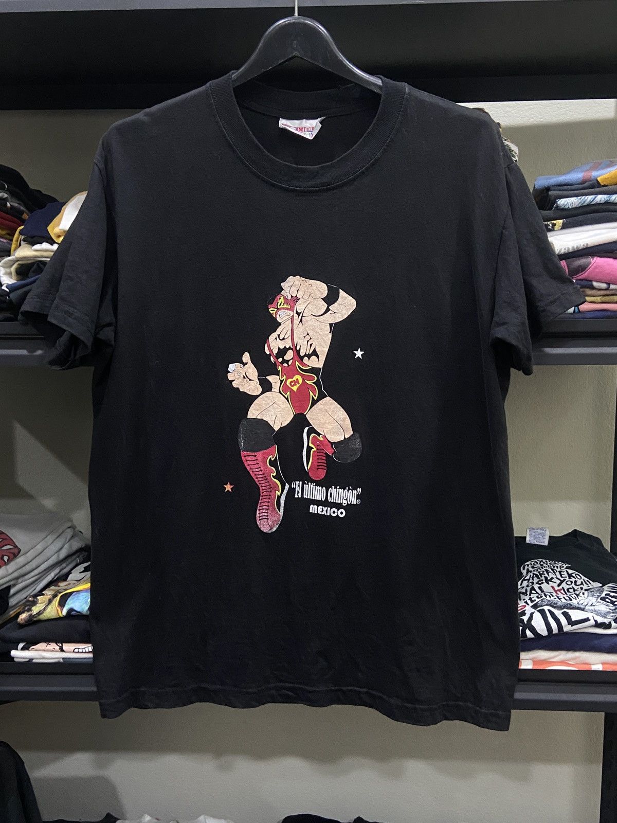 Vintage × WWE × WWF Vintage U2K “El U’ltimo Ching’on Mexico WWE Wrestling TShirt Size US L / EU 52-54 / 3 - 1 Thumbnail