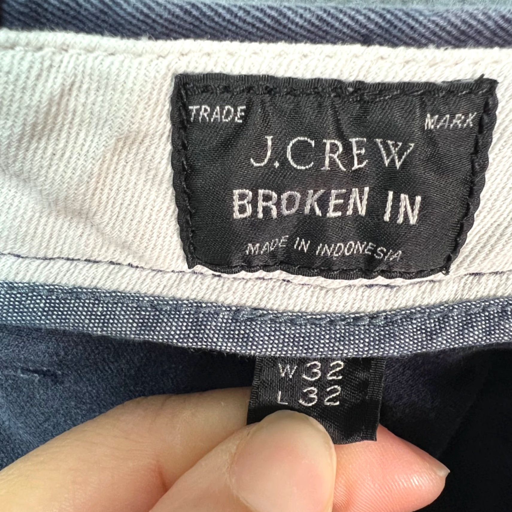 J.Crew J.CREW Mens Size 32 x 30 Broken-In 770 Straight Navy Chino Pants Cotton Shirt Pants Chino Navy Mens 32 Size US 32 / EU 48 - 3 Thumbnail