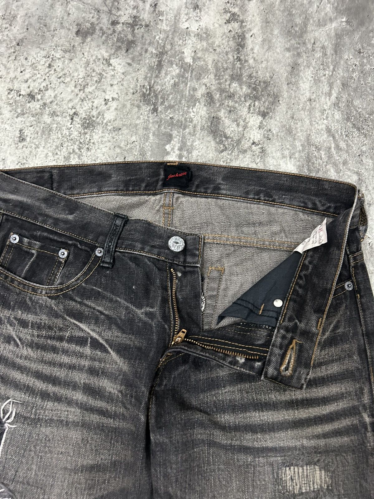 If Six Was Nine Jackrose Number Nine Tornado Mart style Denim Size US 33 - 13 Thumbnail