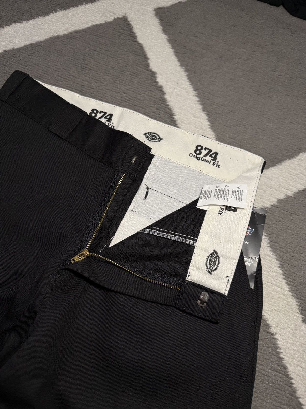 Dickies × Vintage Dickies Icons 874 Original Fit Women Straight Pants Black Size 27" / US 4 / IT 40 - 11 Thumbnail
