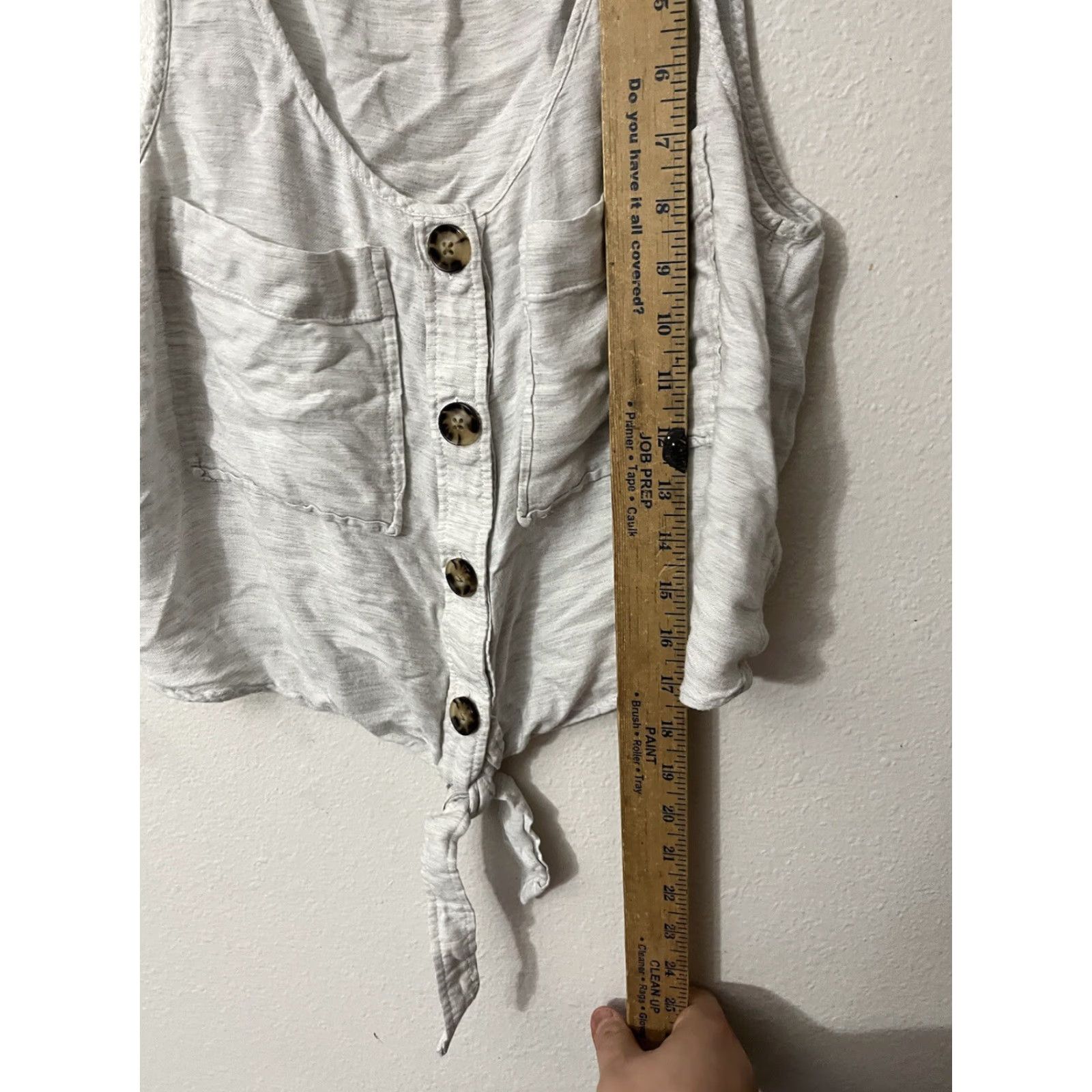 Express VINTAGE Express Women's Tank Top Sleeveless Size M Gray Rayon Casual Summer Size M / US 6-8 / IT 42-44 - 4 Thumbnail