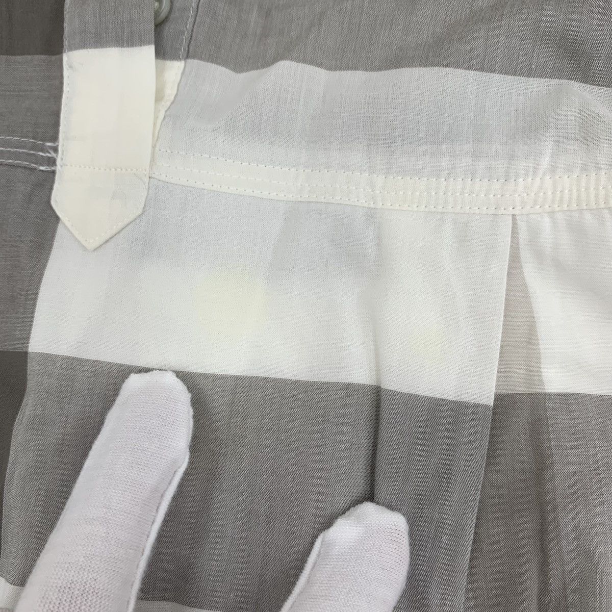 Burberry Burberry White Striped Long Sleeve Shirt Dress K26WX Size XS / US 0-2 / IT 36-38 - 9 Thumbnail