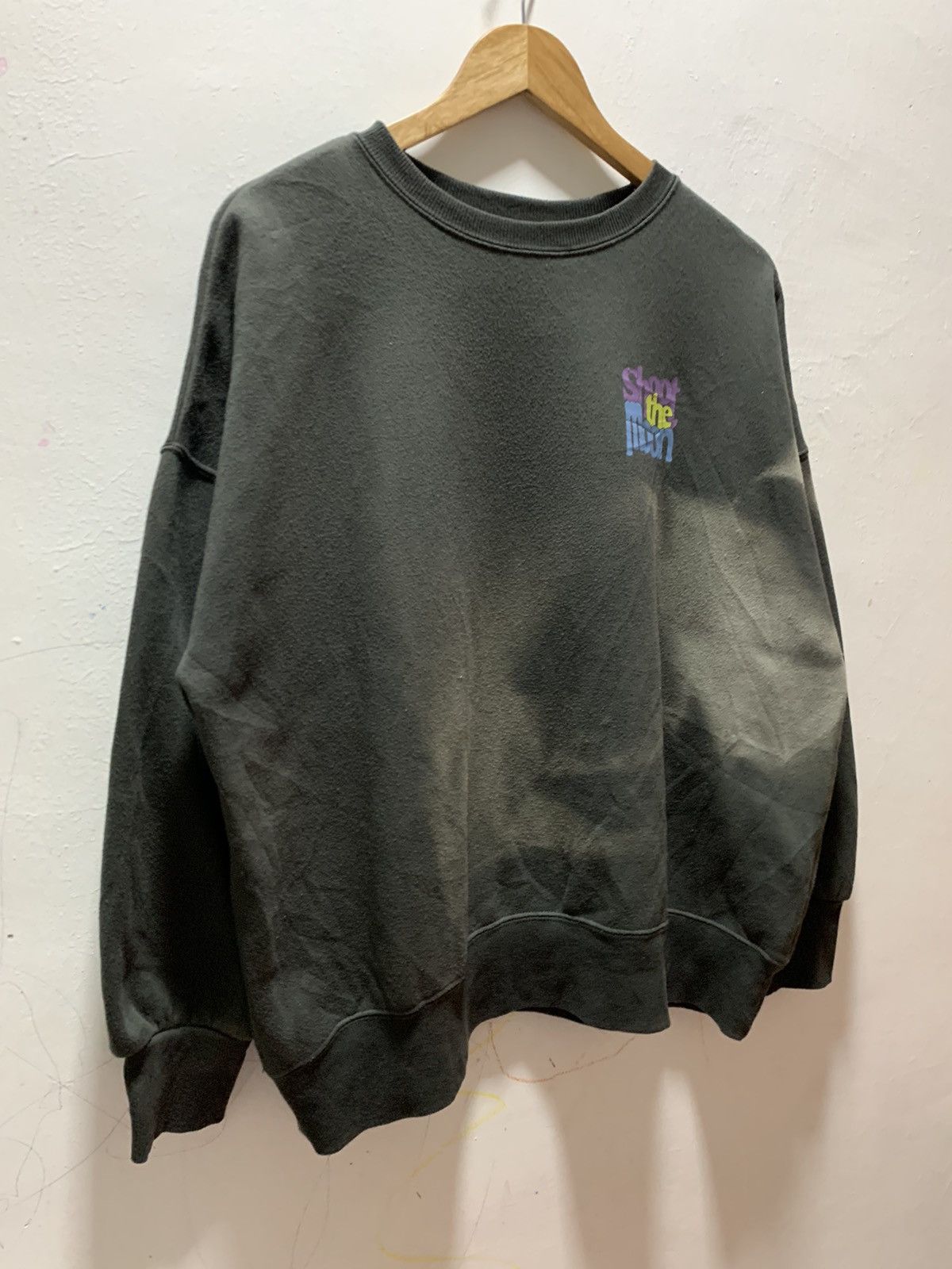 Japanese Brand Japanese Brand Gleam Shoot The Moon Boxy Faded Sweatshirt Size US XL / EU 56 / 4 - 6 Thumbnail