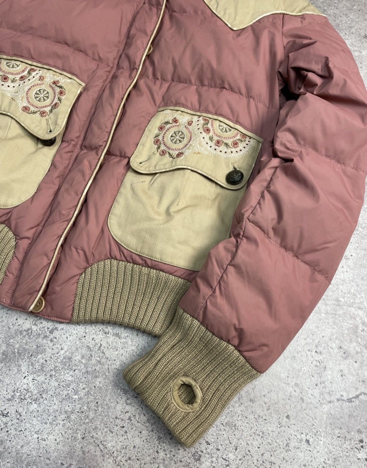 Le Grande Bleu (L.G.B.) Vintage Y2K Parasuco Cult Faux Fur Trim Girly Puffer Jacket Size S / US 4 / IT 40 - 6 Thumbnail