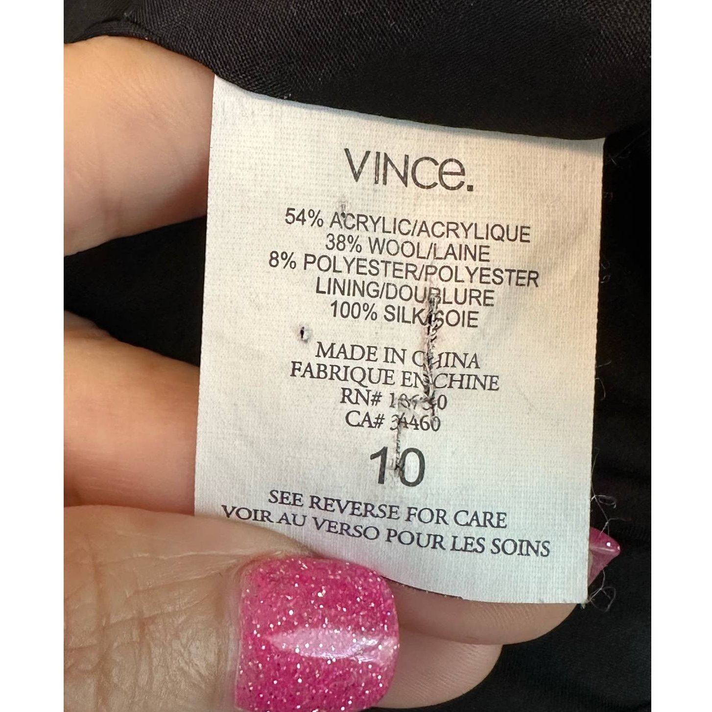 Vince Vince. black woven long sleeves blazer jacket size 10 Size L / US 10 / IT 46 - 4 Thumbnail