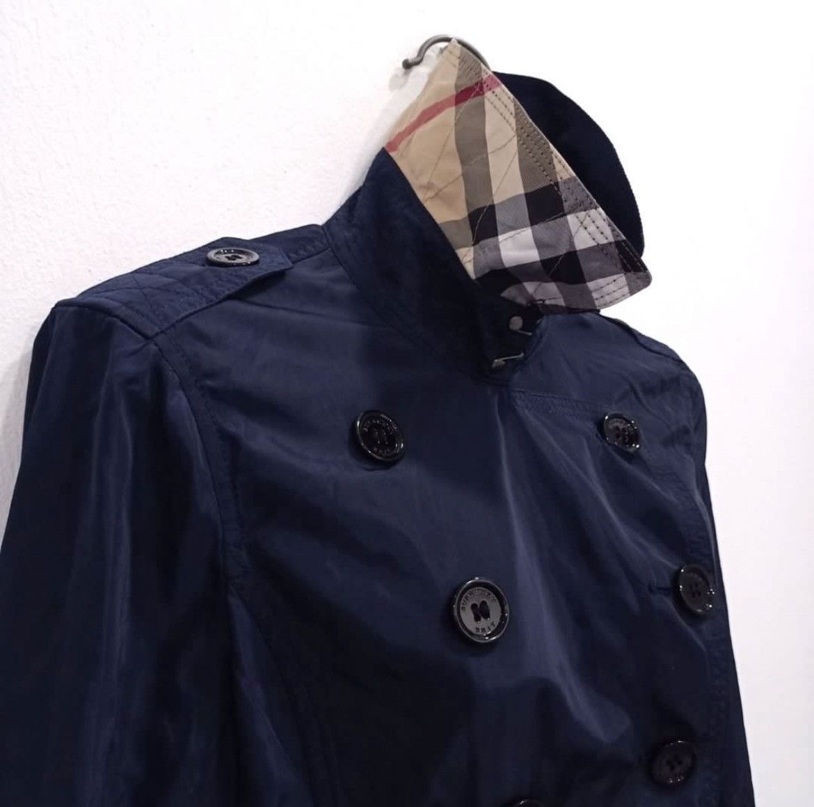 Burberry × Designer Burberry Brit Trench Jacket Windbreaker Size US M / EU 48-50 / 2 - 10 Thumbnail