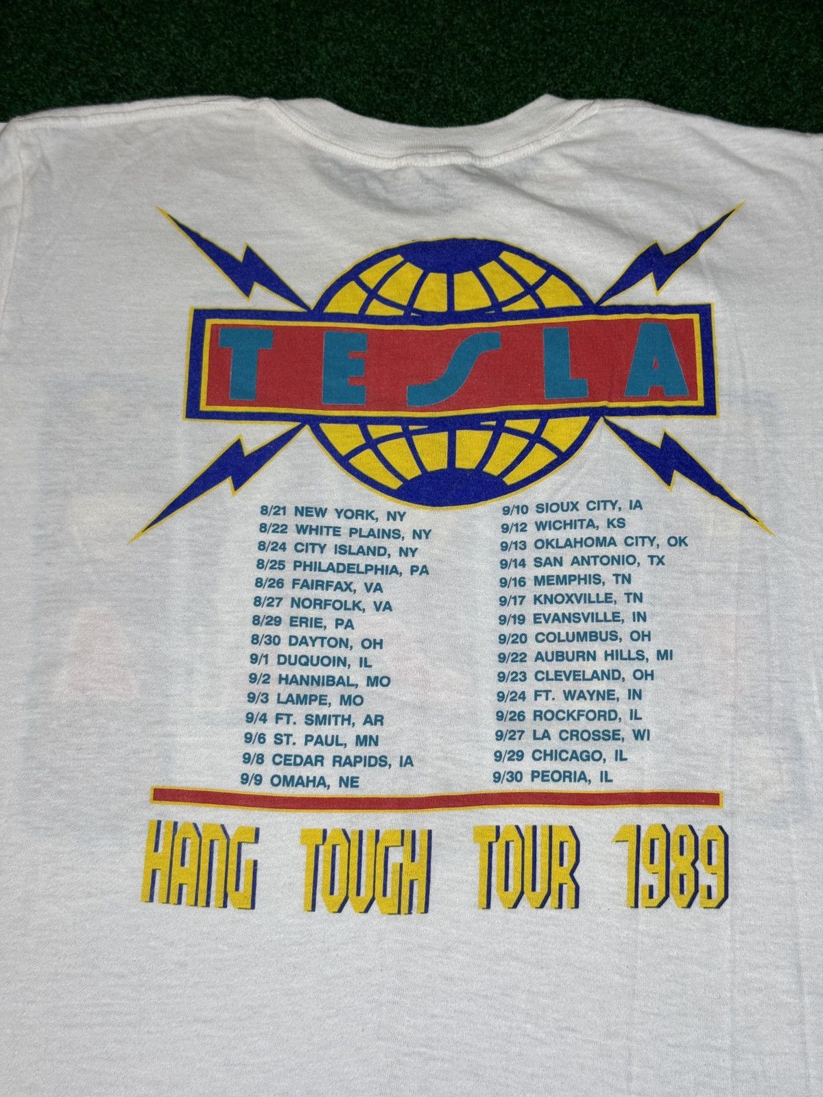 Band Tees × Vintage Vintage Telsa Band Concert Hang Tough Tour 80s THIN T Shirt Size US L / EU 52-54 / 3 - 4 Thumbnail