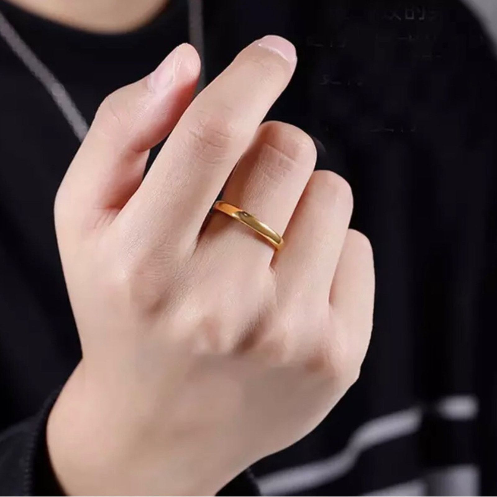 Jewelry MenS 18Kt Solid Yellow Gold 4Mm Classic Dome Band NWT 11, Men's