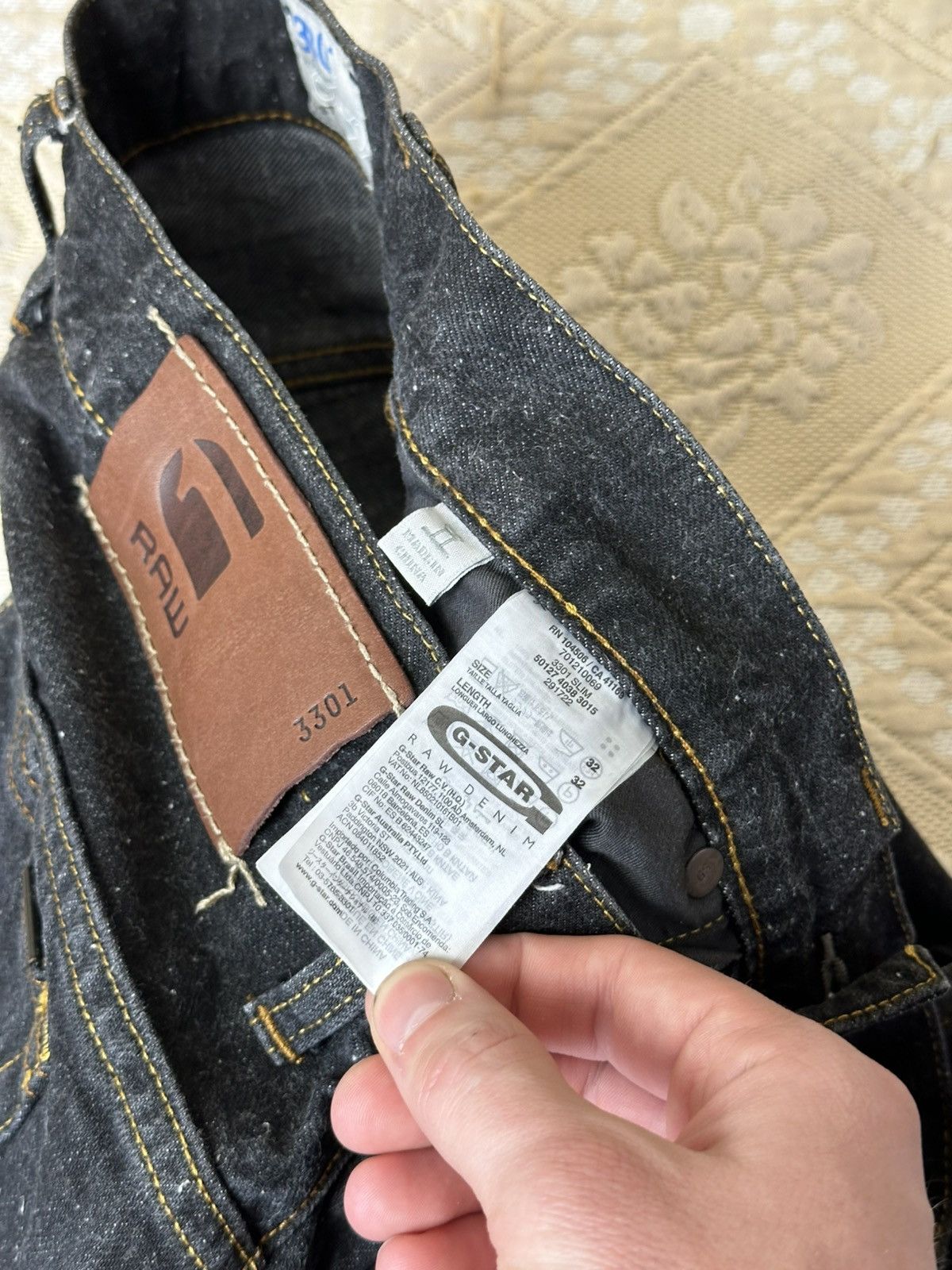 G-Star 🔥 G Star Raw 3301 Denim Pants Jeans Trousers Black Vintage Size US 32 / EU 48 - 6 Thumbnail