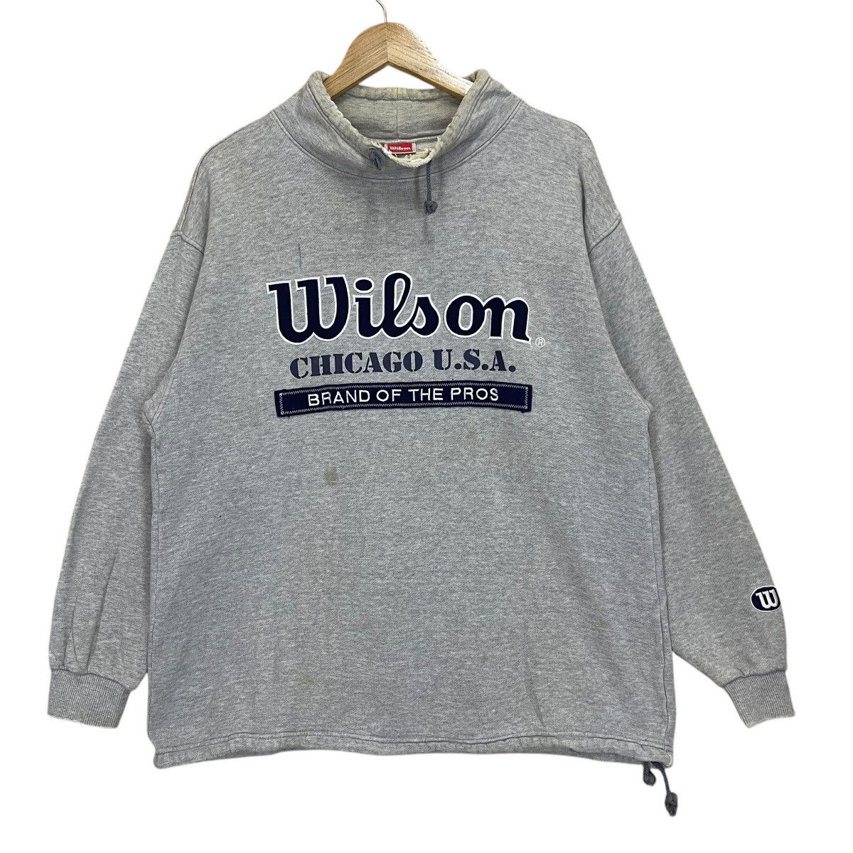Wilson Vintage 90s Wilson Chicago Usa Crewneck Sweatshirt Size US L / EU 52-54 / 3 - 1 Thumbnail