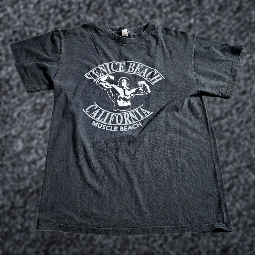 Vintage VTG Mens M Venice Muscle Beach California Arnold Schwarzenegger Travel T Shirt Size US M / EU 48-50 / 2 - 1 Thumbnail