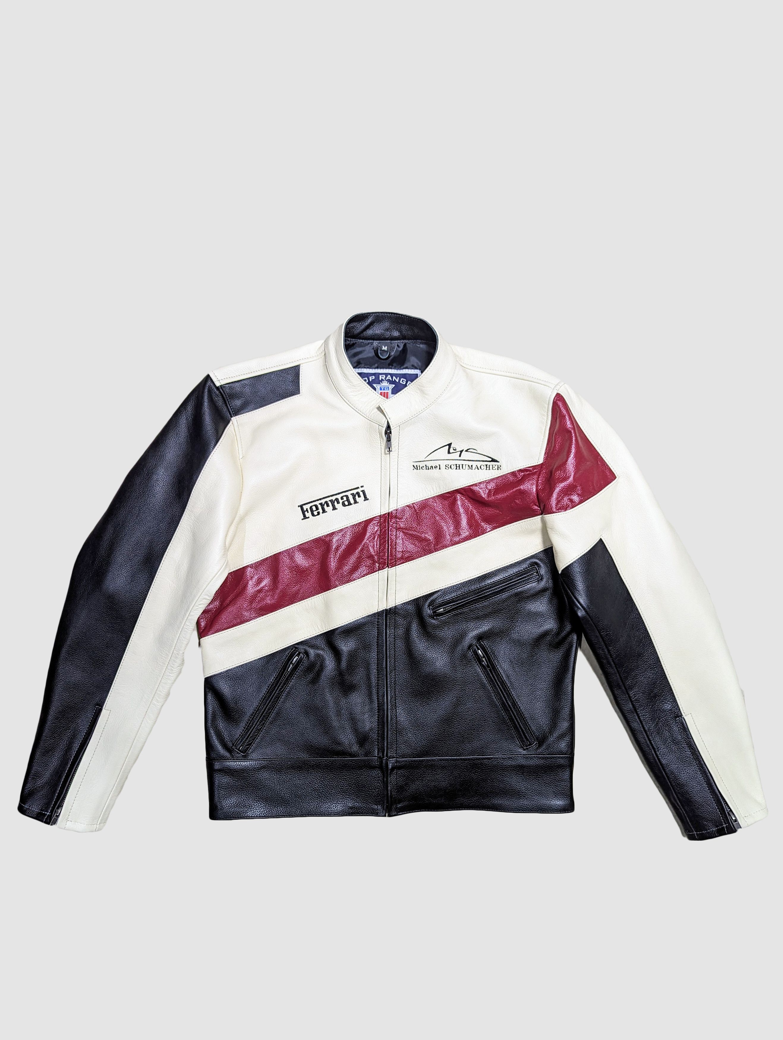 Ferrari Leather Jacket Vintage F1 Streetwear Free Shipping