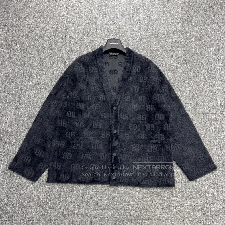 Balenciaga Balenciaga All-Over Printed Double B Cardigan Size US S / EU 44-46 / 1 - 1 Thumbnail