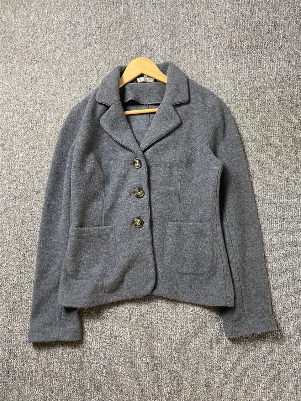 Japanese Brand Max Mara Weekend Line Wool Blend Jacket (182) Size US L / EU 52-54 / 3 - 1 Thumbnail