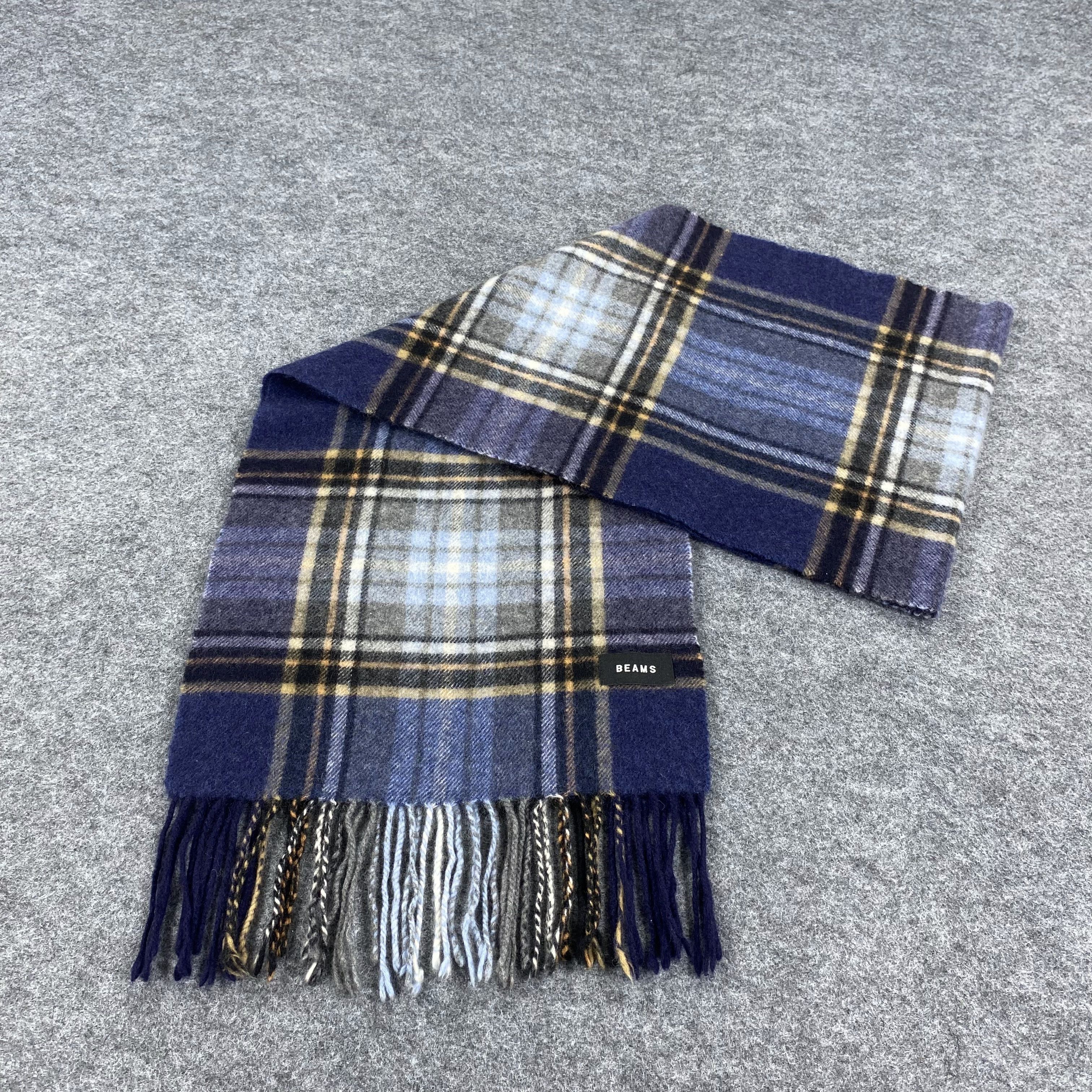 Beams Plus × Vintage GF10191 Beams Scarf Neck Wear Muffler Nova Check Size ONE SIZE - 4 Thumbnail
