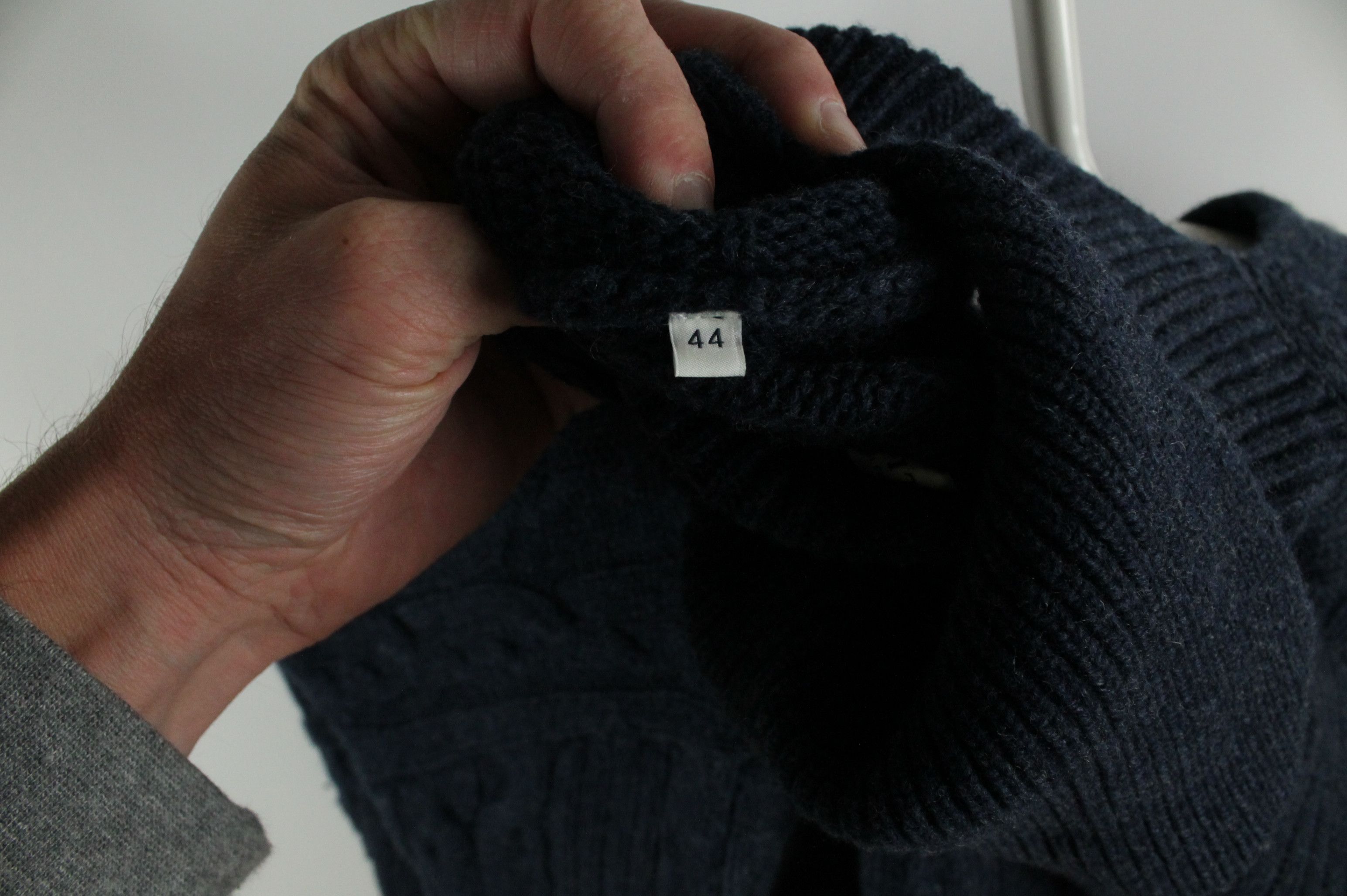 Ballantyne Ballantyne Cable Knit Navy Wool Sweater Women's Size M / US 6-8 / IT 42-44 - 16 Thumbnail
