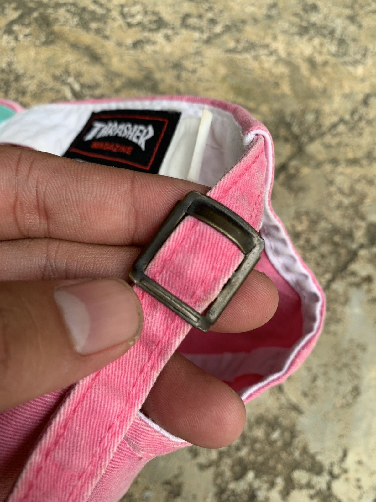 Thrasher y2k Thrasher Pink Distressed Dad Cap Size ONE SIZE - 9 Thumbnail