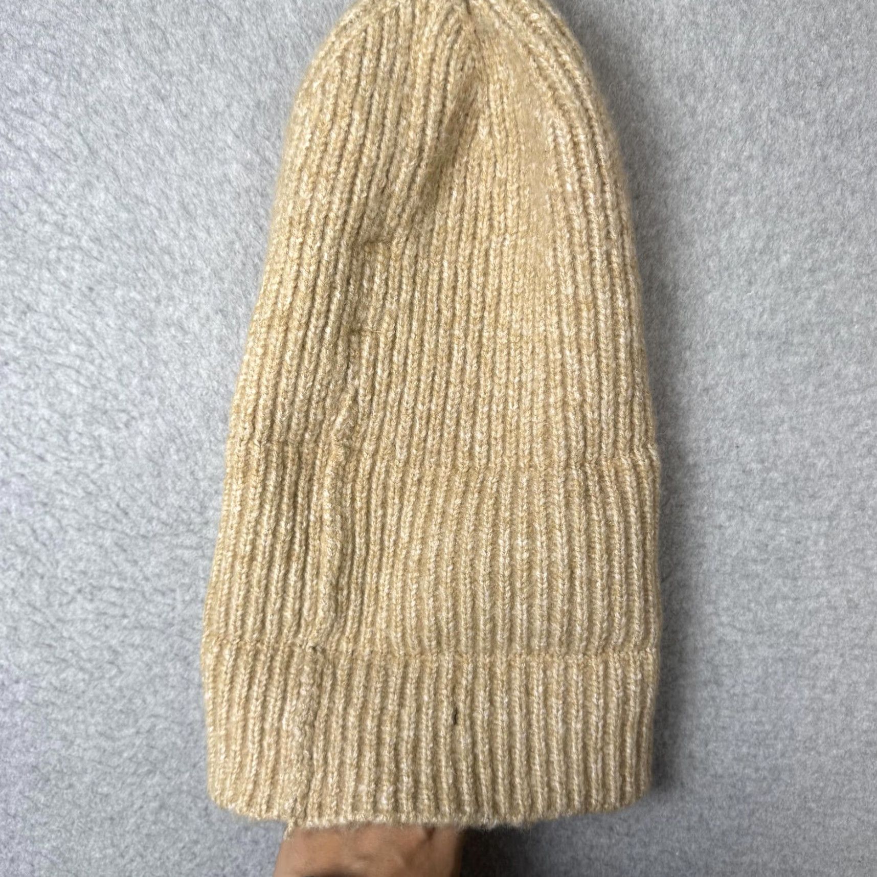 Free People Free People Women's Beanie Hat One Size Knit Light Brown Brown Womens Hats Beanie One Size Size ONE SIZE - 3 Thumbnail